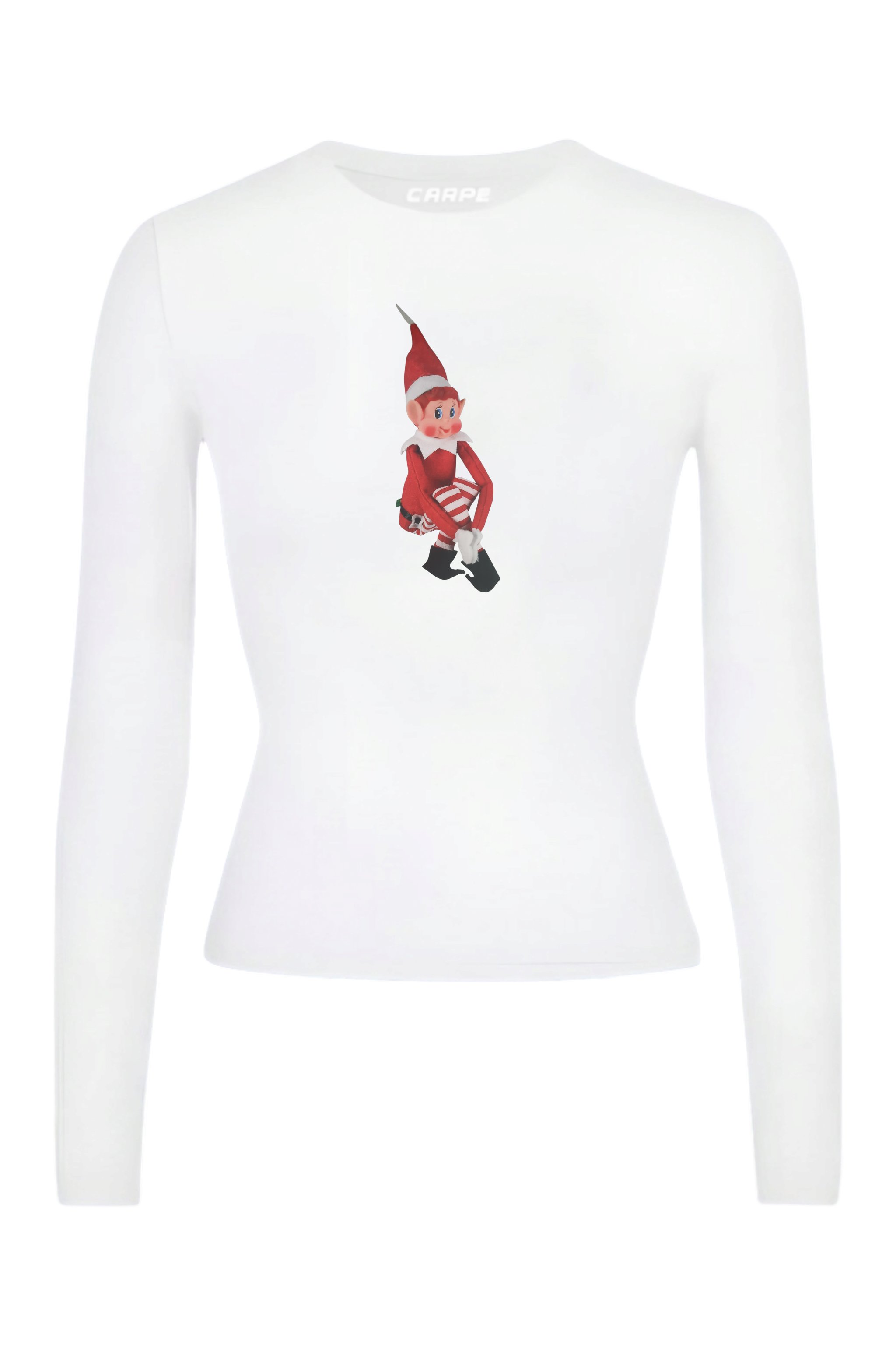 Red Christmas Elf Tam Boy Bluz