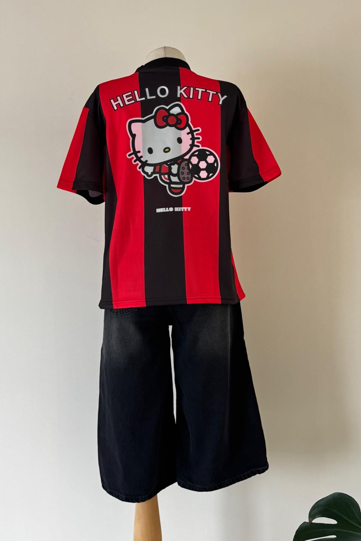 Red Kitty Oversize T-shirt