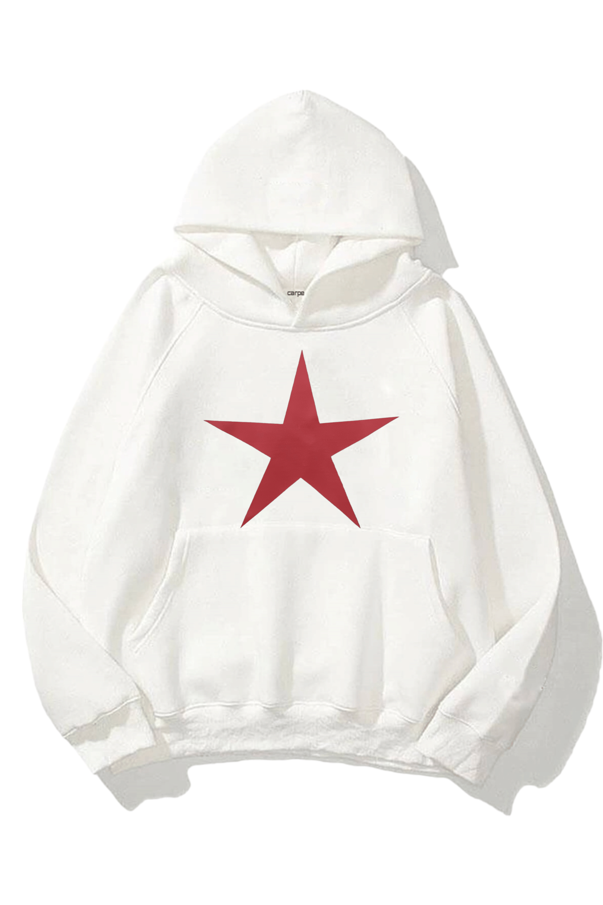 Red Star 3 iplik Beyaz Oversize Sweatshirt
