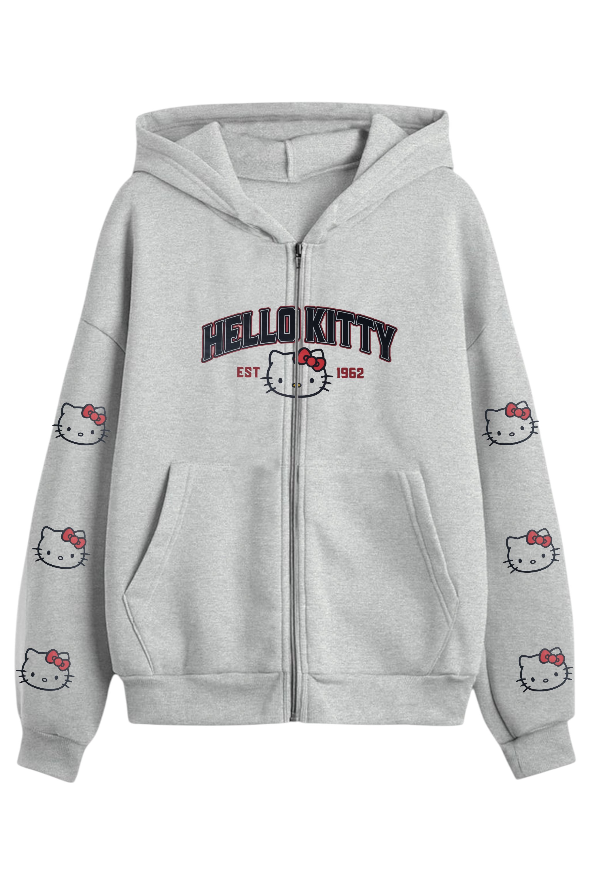 Red Tiny Cat 3 iplik Oversize Hırka