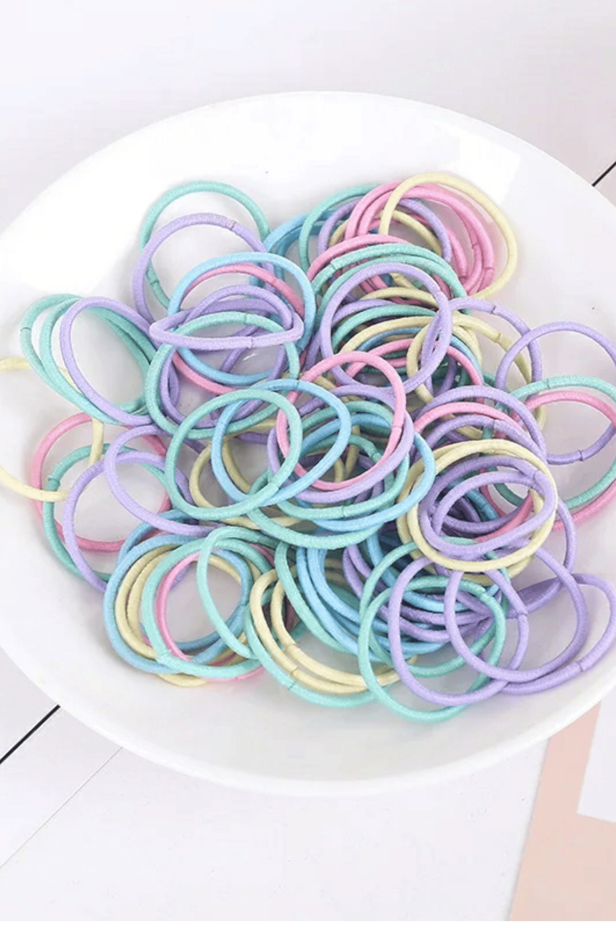 Renkli İnce Lastik Toka Seti