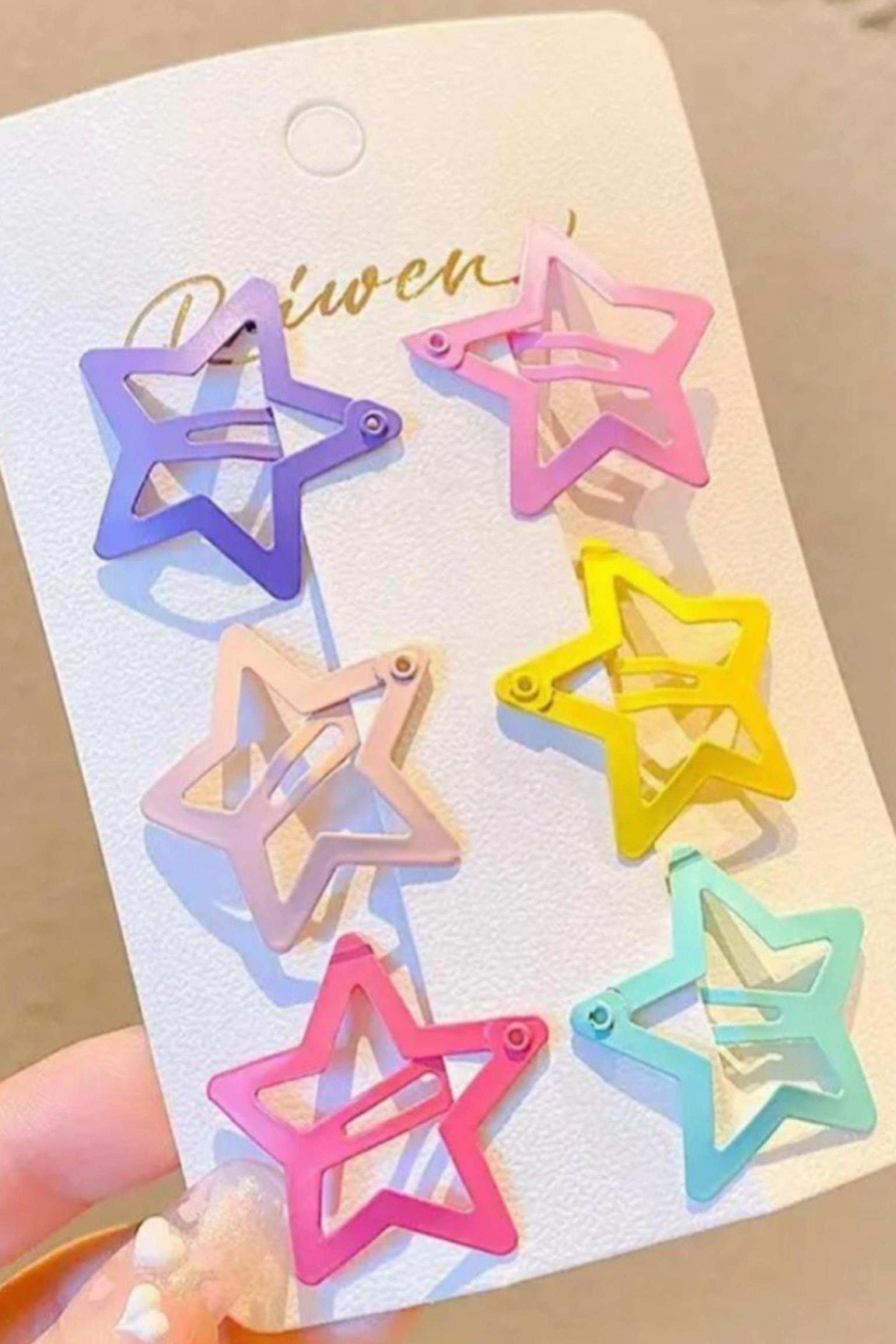 Renkli Metal Star Toka