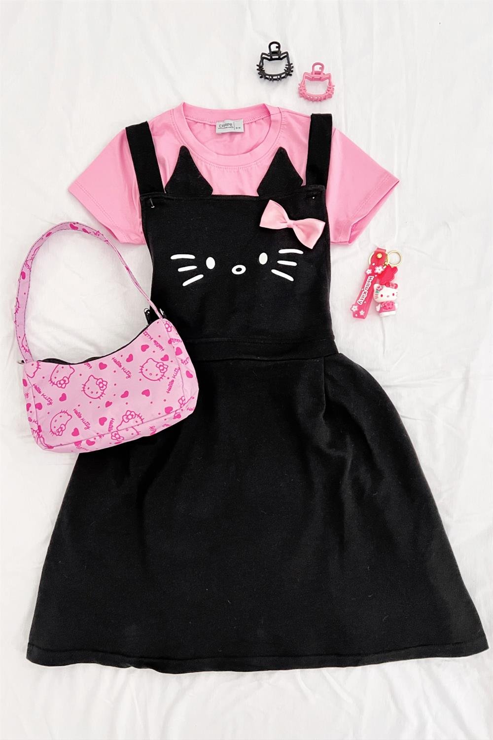 Ribbon Design Kitty Elbise