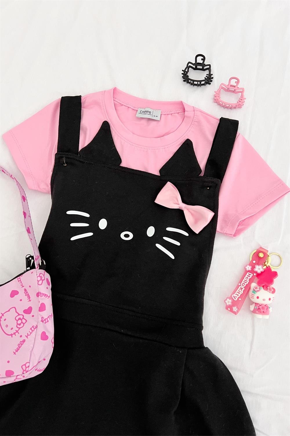 Ribbon Design Kitty Elbise