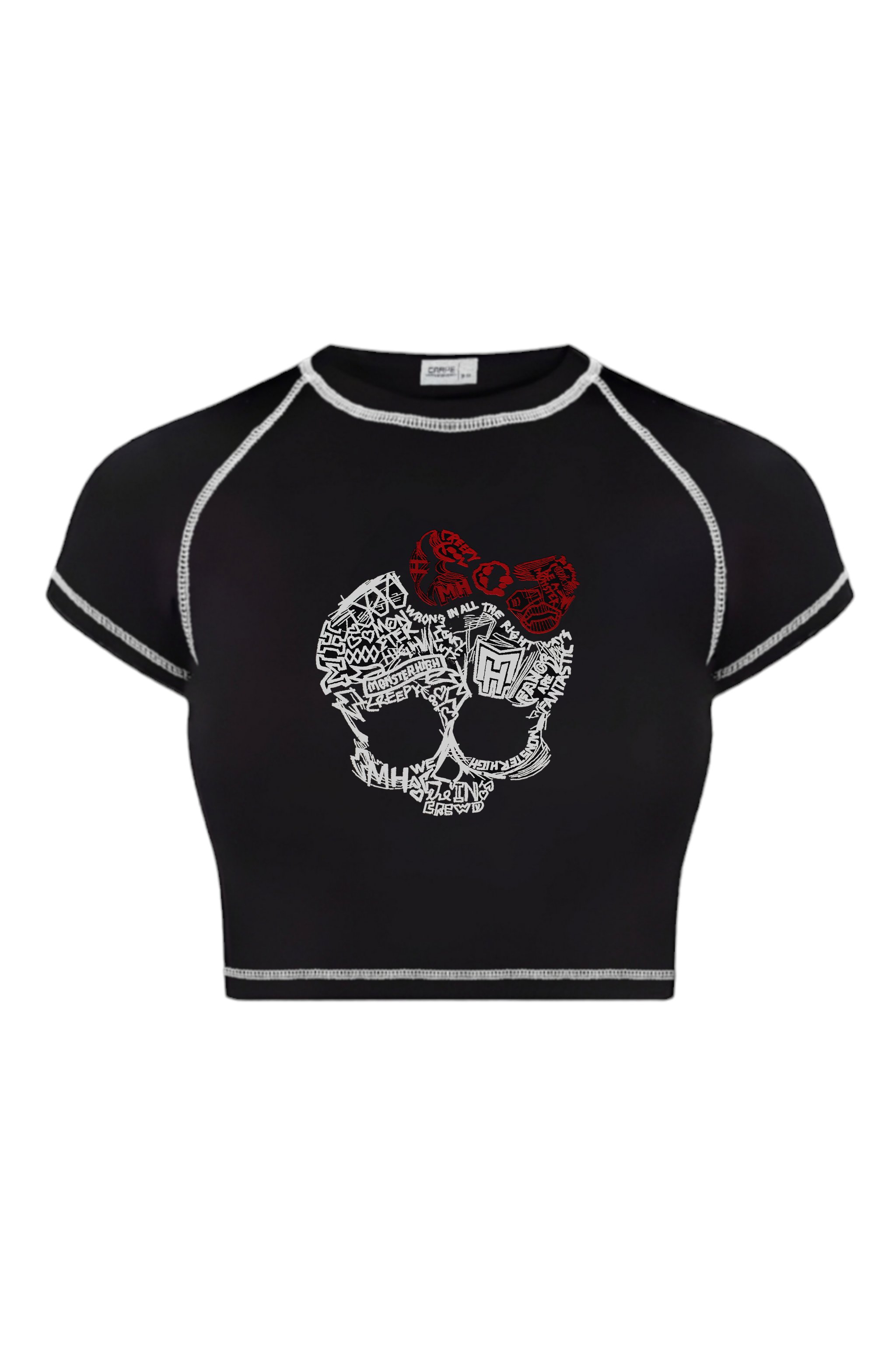 Ribbon Skull Crop