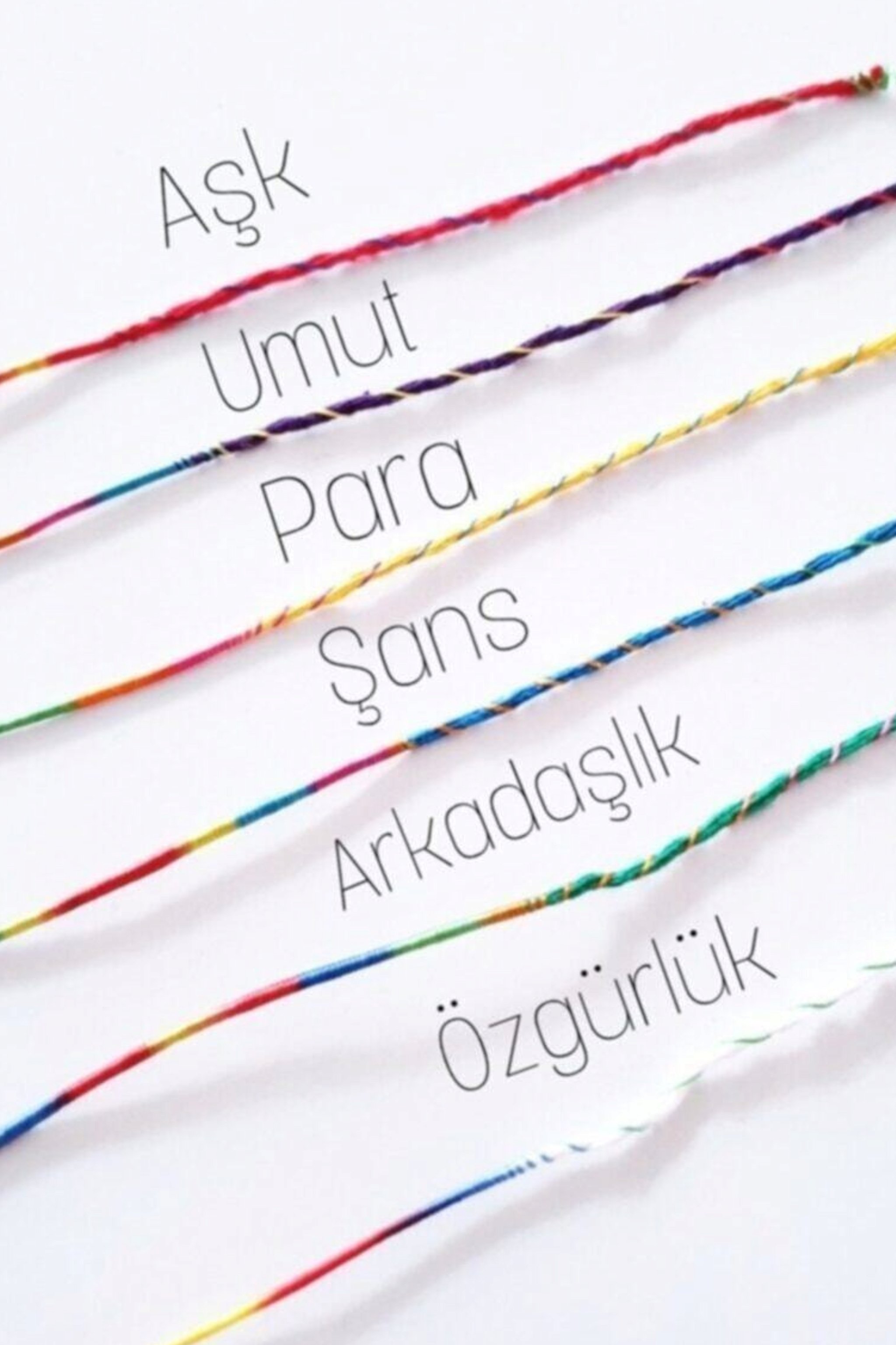 Şans Bileklikleri 6 Lı Set