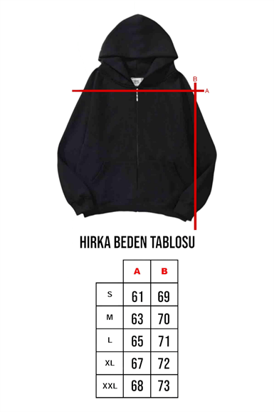 Siyah 3 Iplik Fermuarlı Hırka