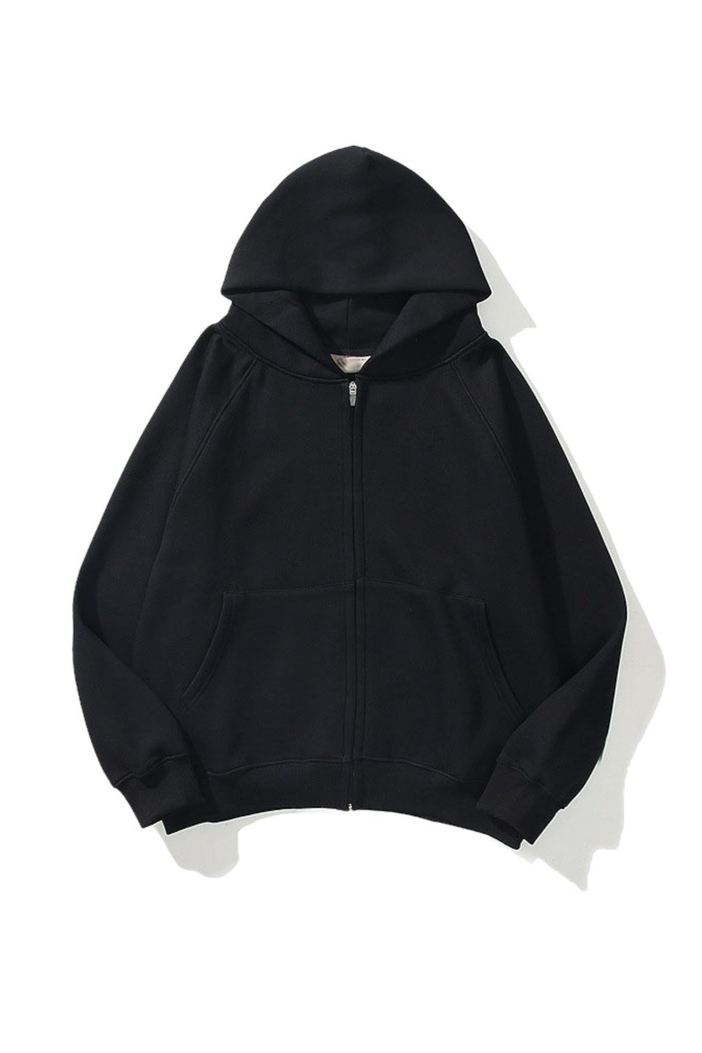 Siyah 3 Iplik Fermuarlı Hırka