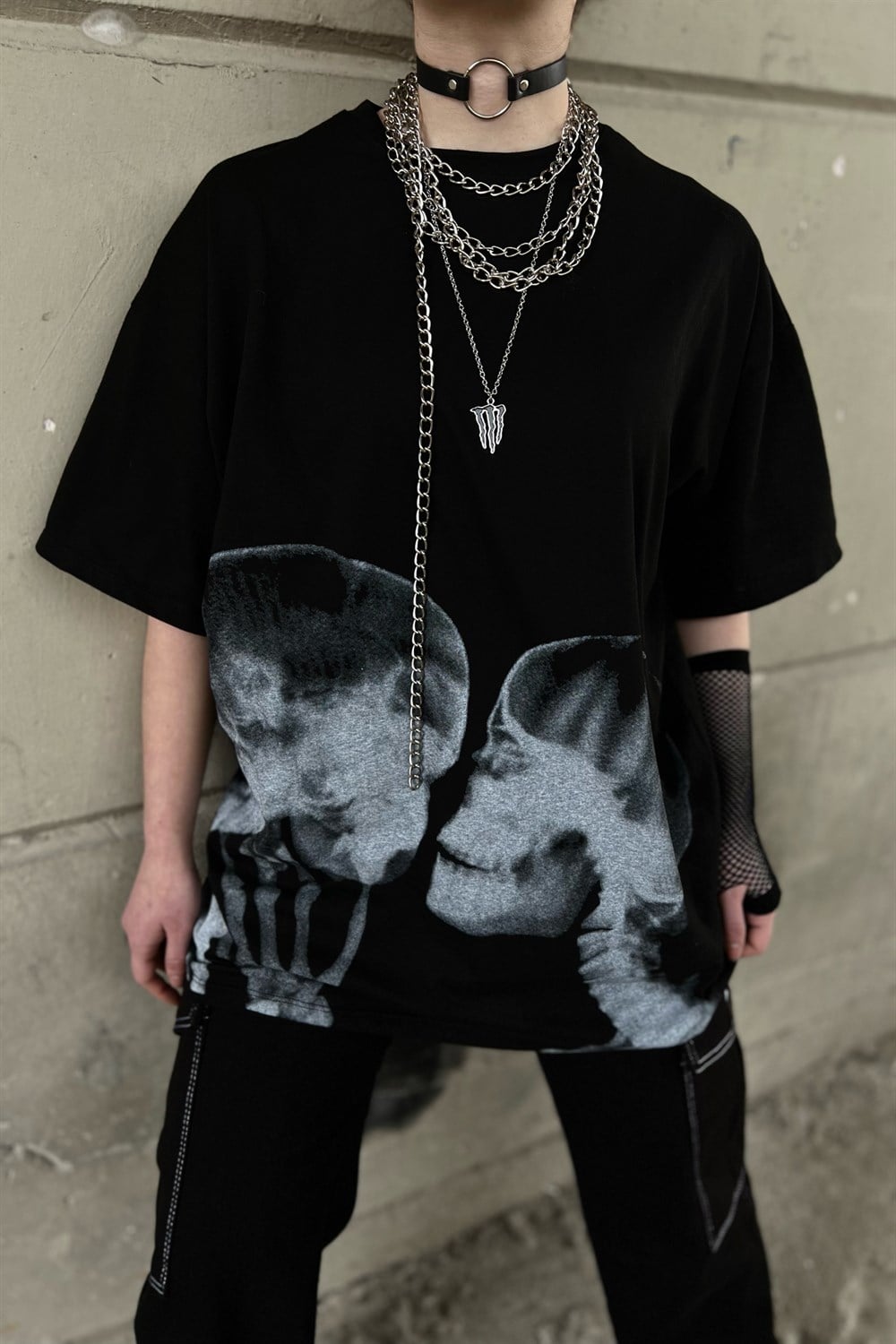 Skeleton Of Lovers Oversize T-shirt