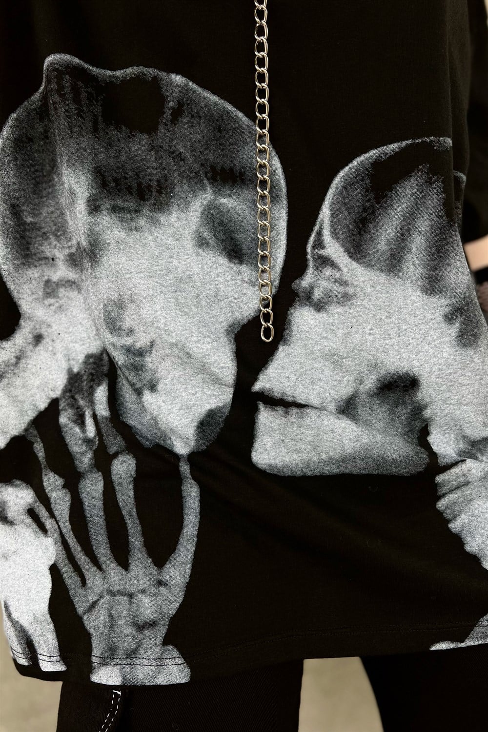 Skeleton Of Lovers Oversize T-shirt