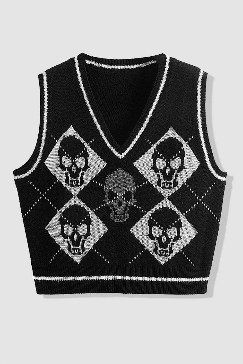 Skeleton Skull Süveter