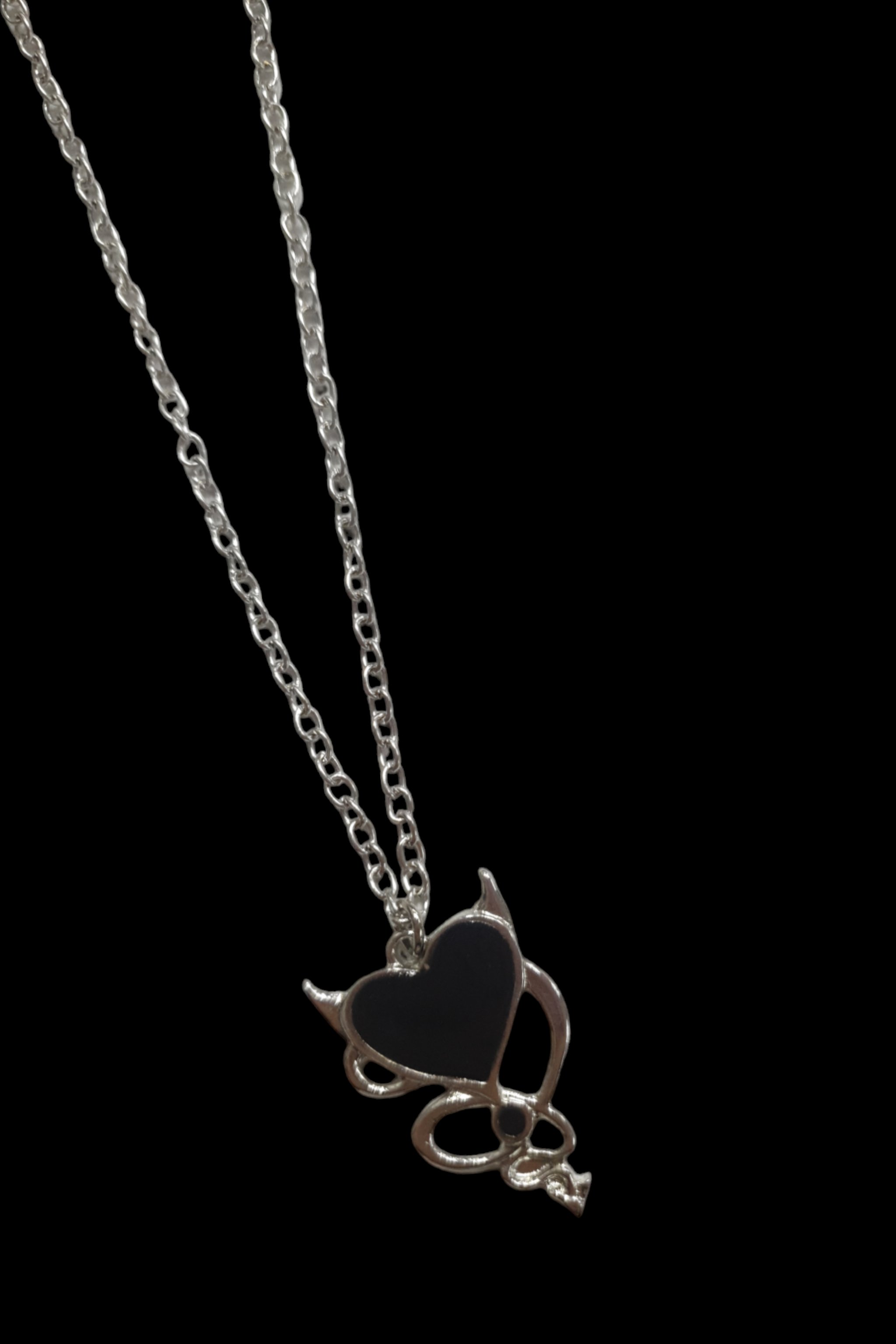 Snake Devil Heart Kolye