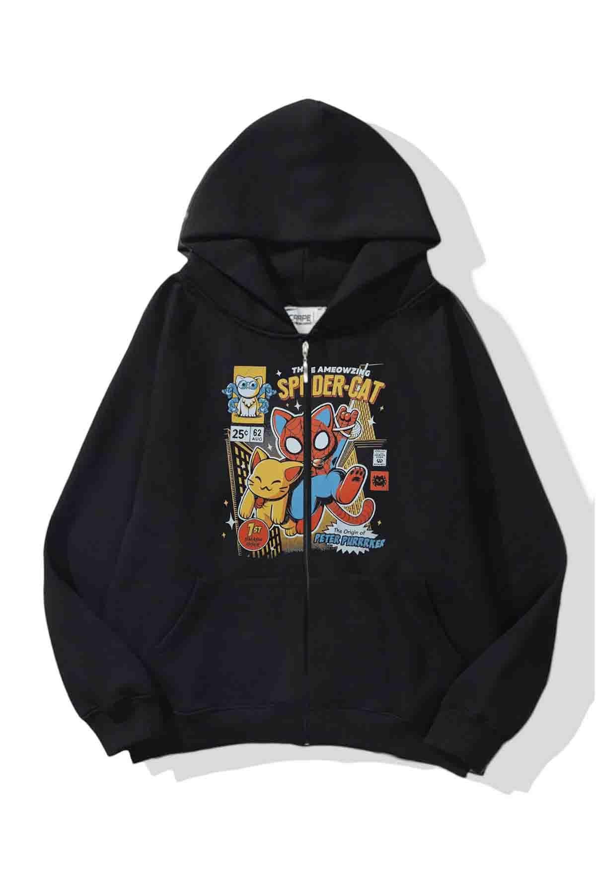 Spider Cat Oversize Hırka