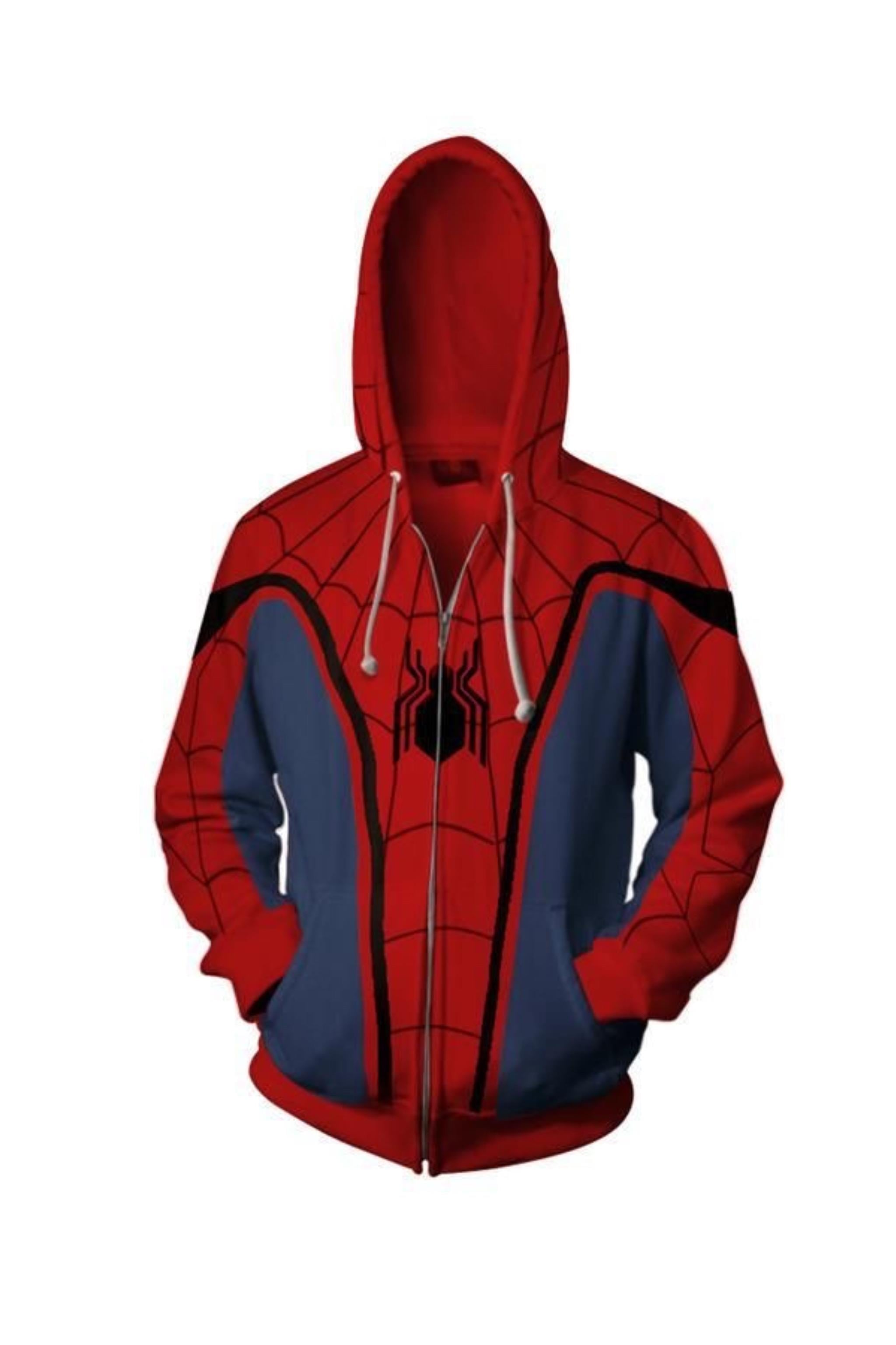 Spiderman Cosplay Unisex Hırka