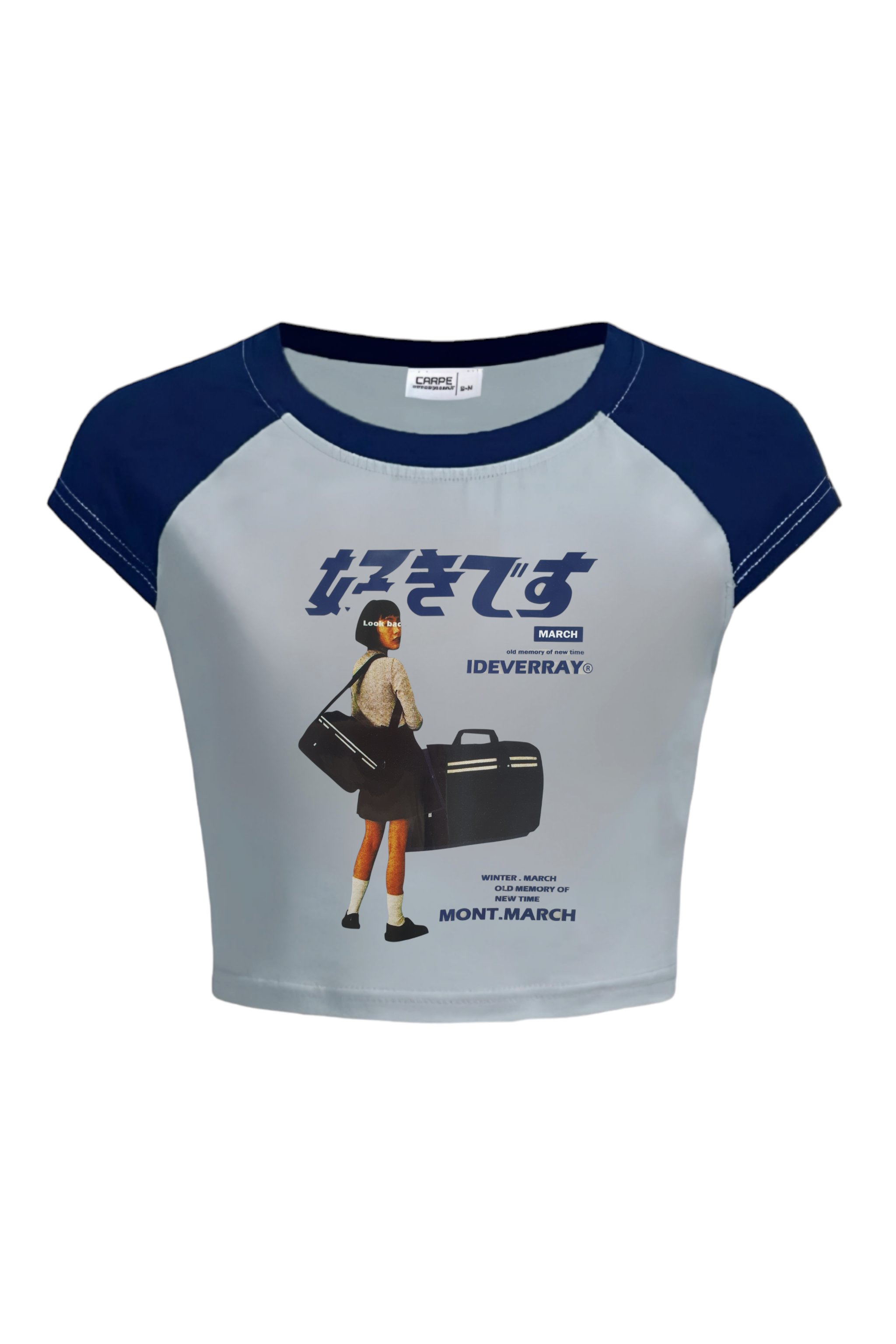 Suitcase Girl Crop