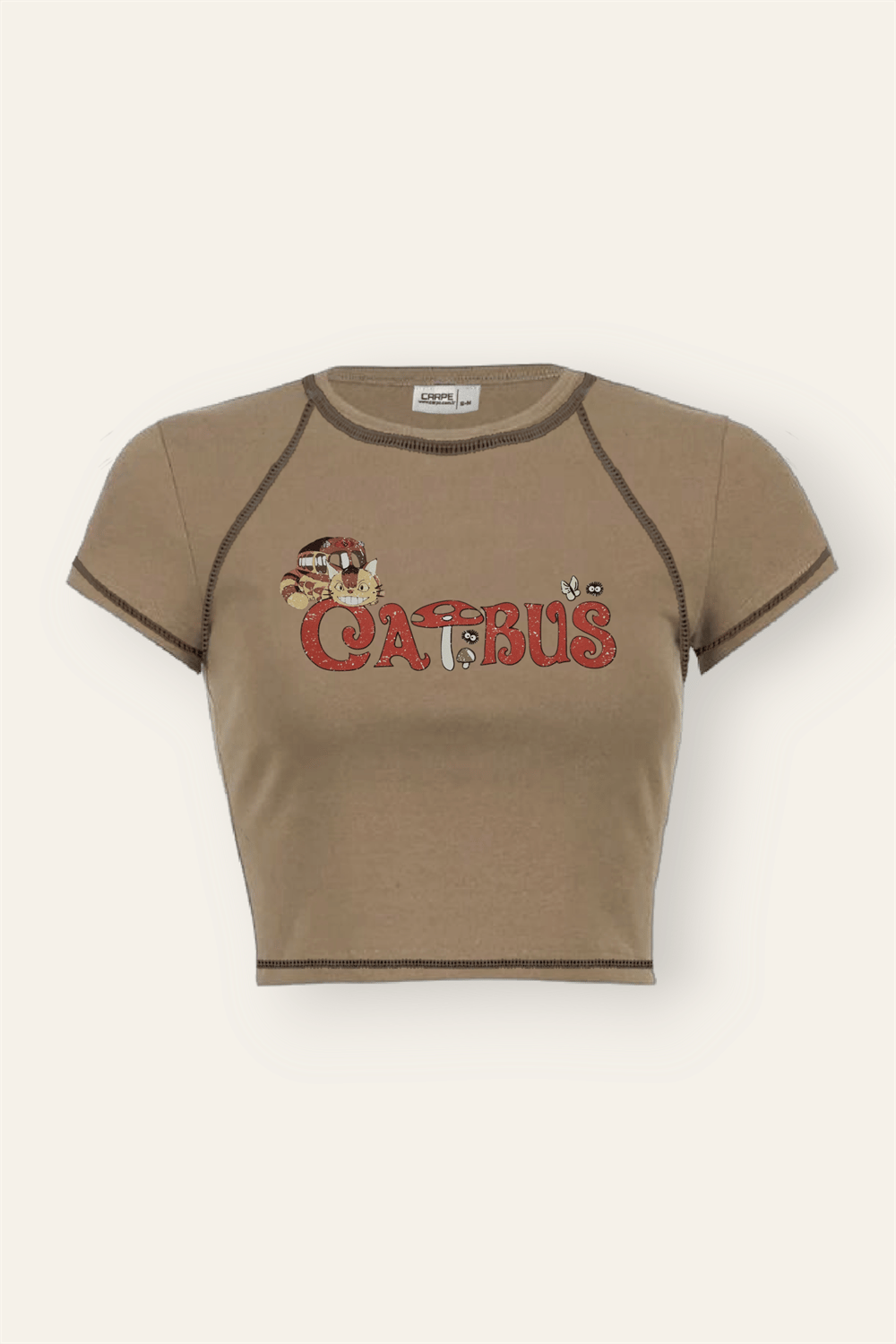 Ters Dikiş Cat Bus Crop