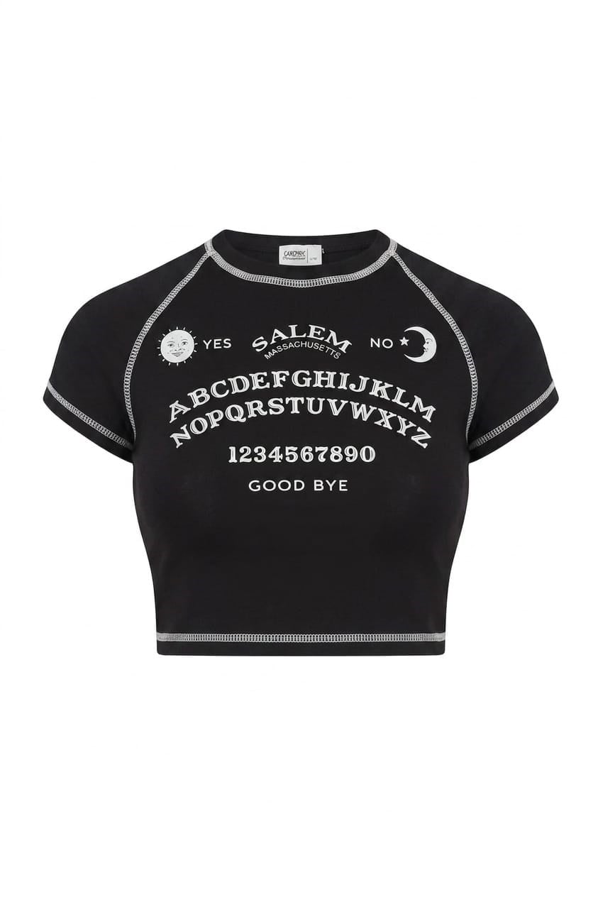 Ters Dikiş Ouija Board Crop