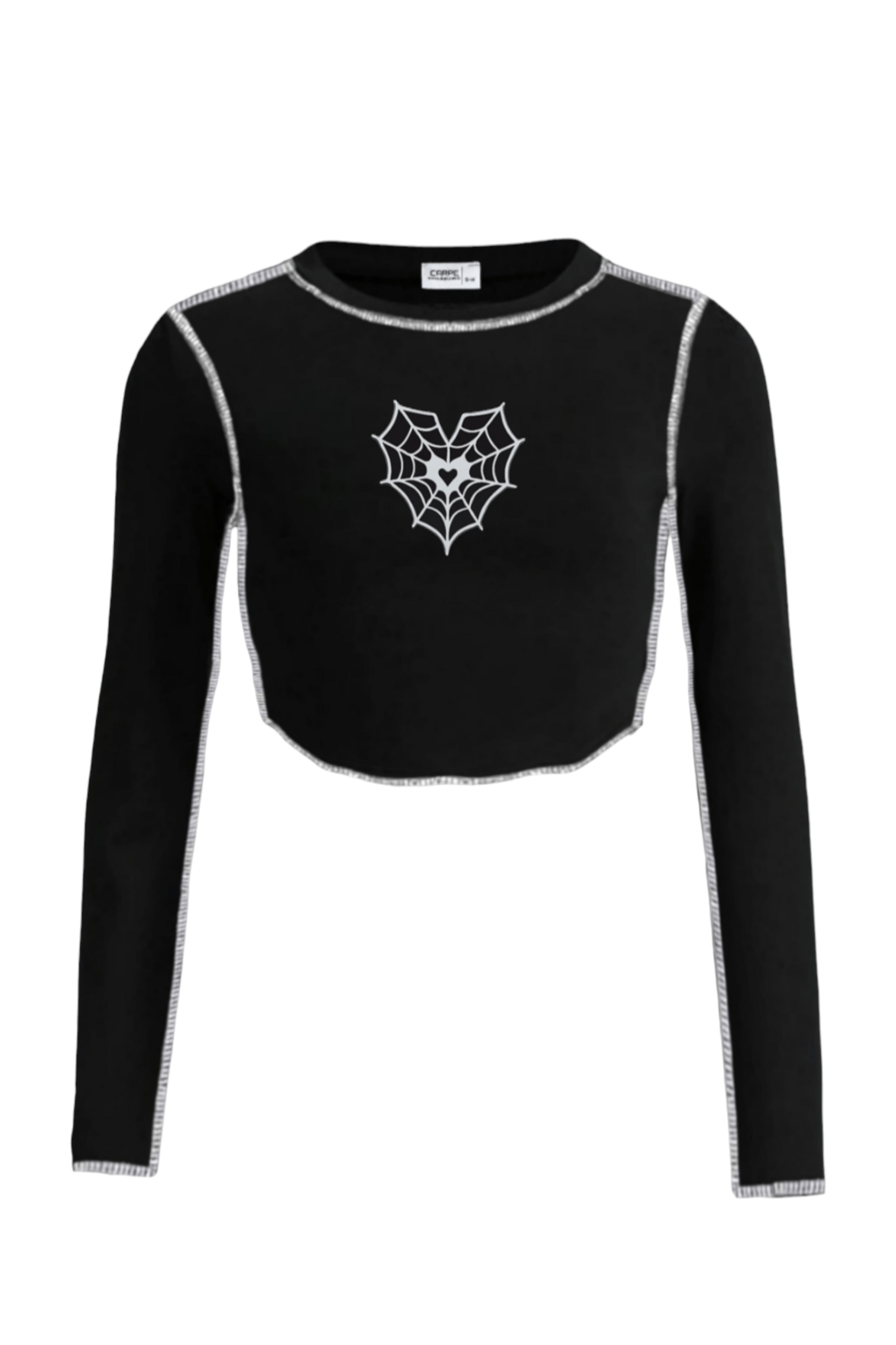 Ters Dikiş Web Heart Uzun Bluz