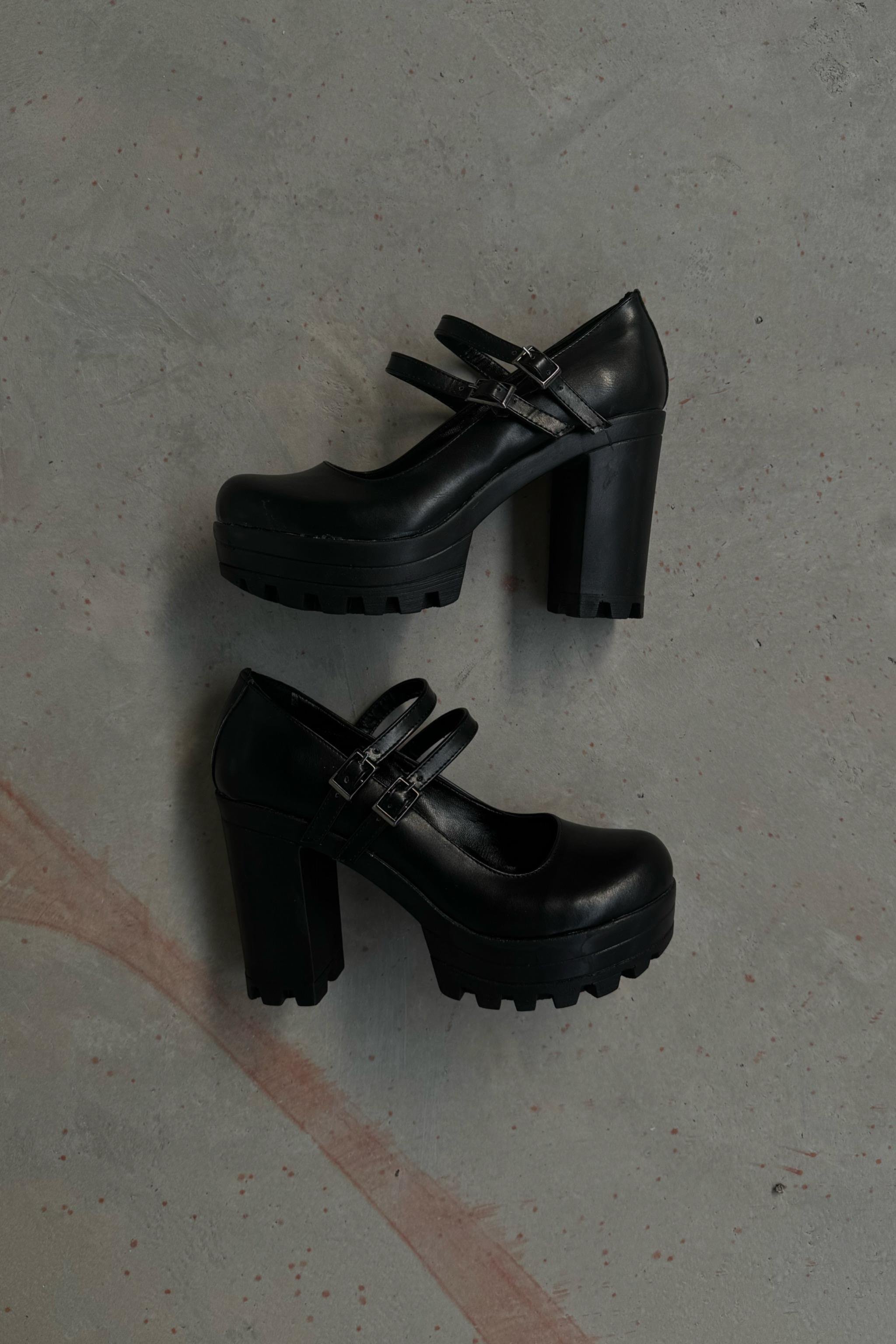 Two Buckles High Heels Ayakkabı