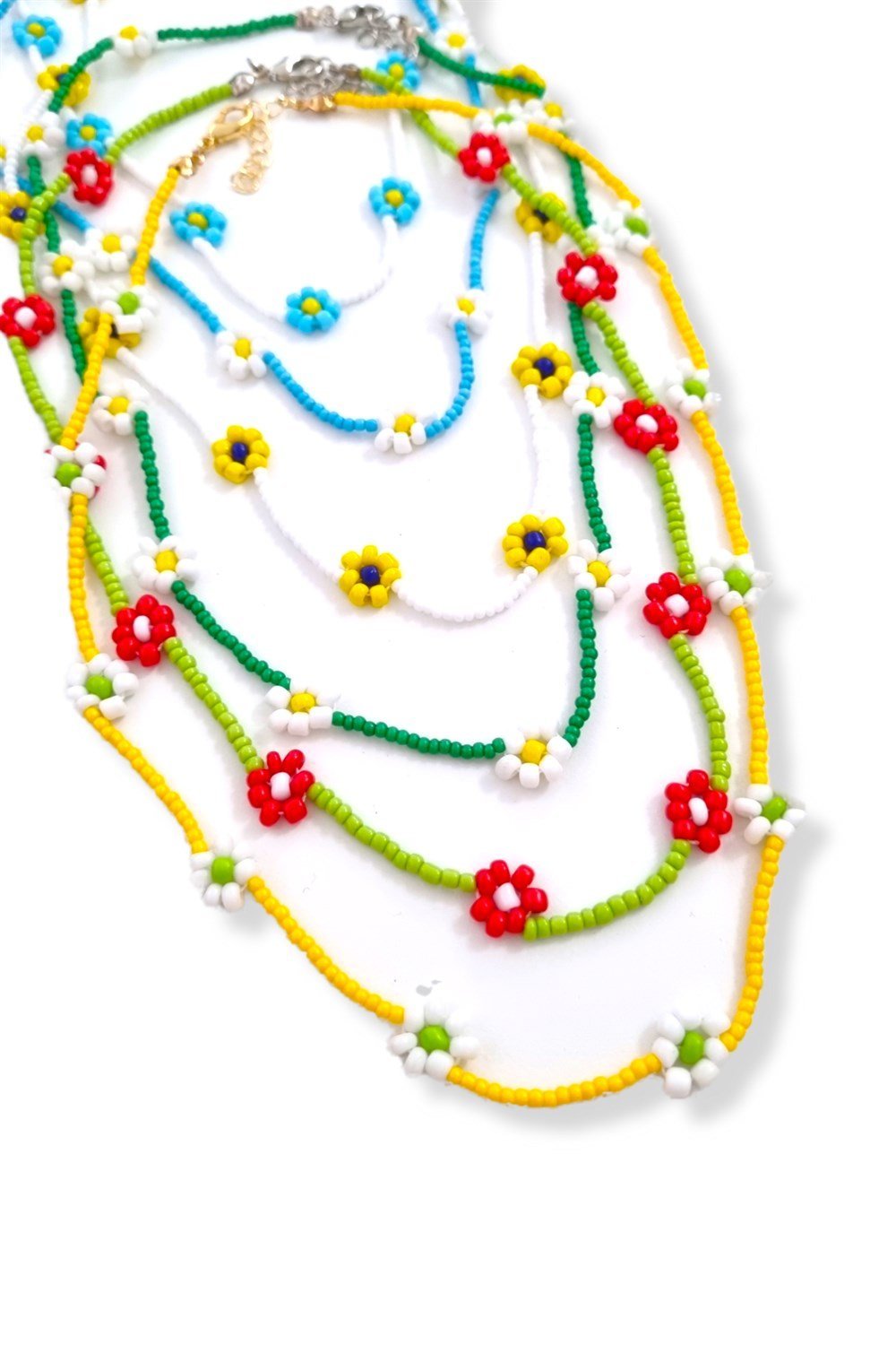 Vintage Bead Daisy Kolye Renkleri