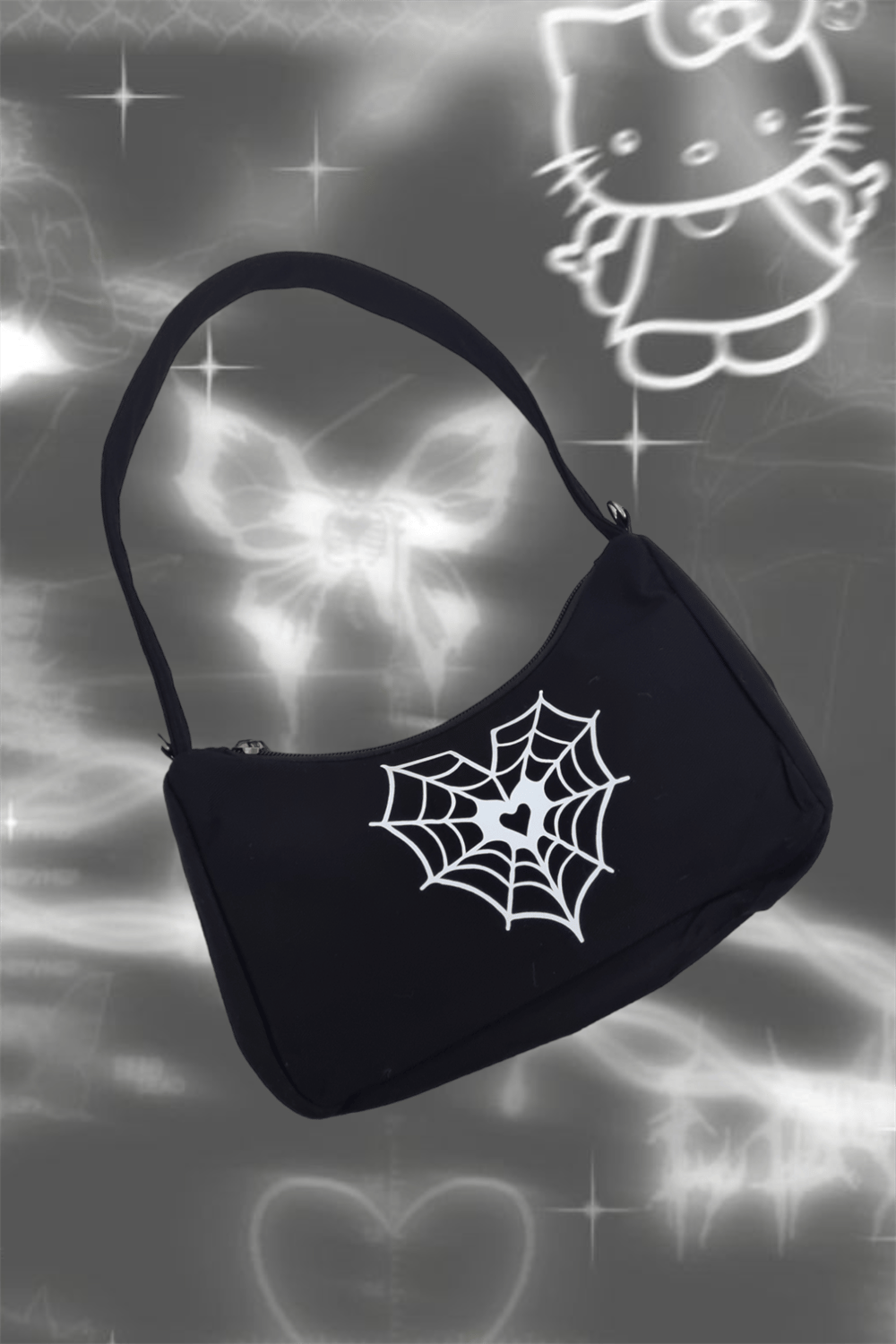Web Heart Baget Çanta
