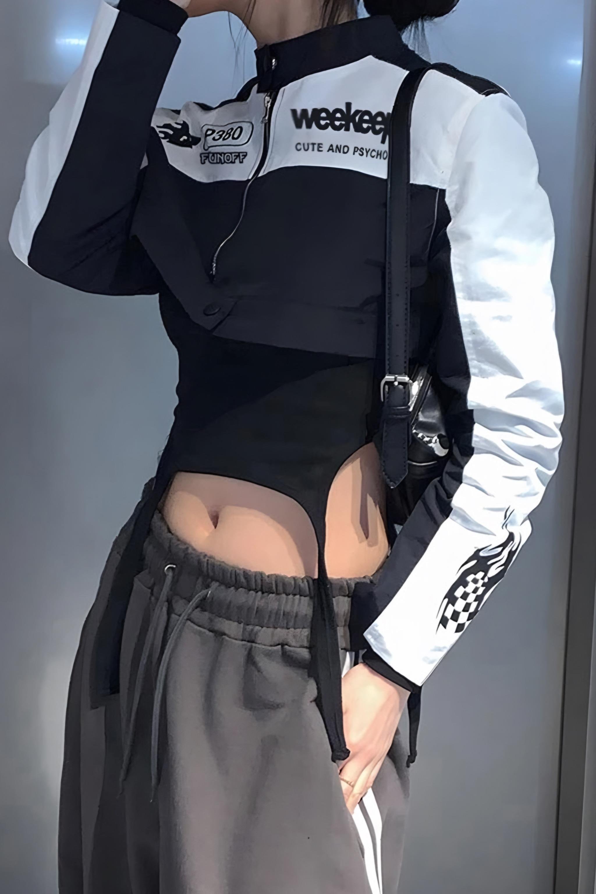 Weekeep Biker Crop Ceket