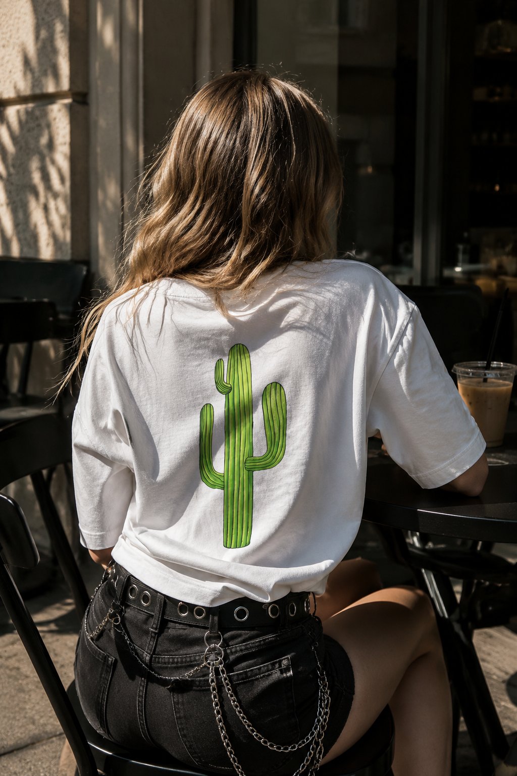 White Cactus Oversize T-shirt