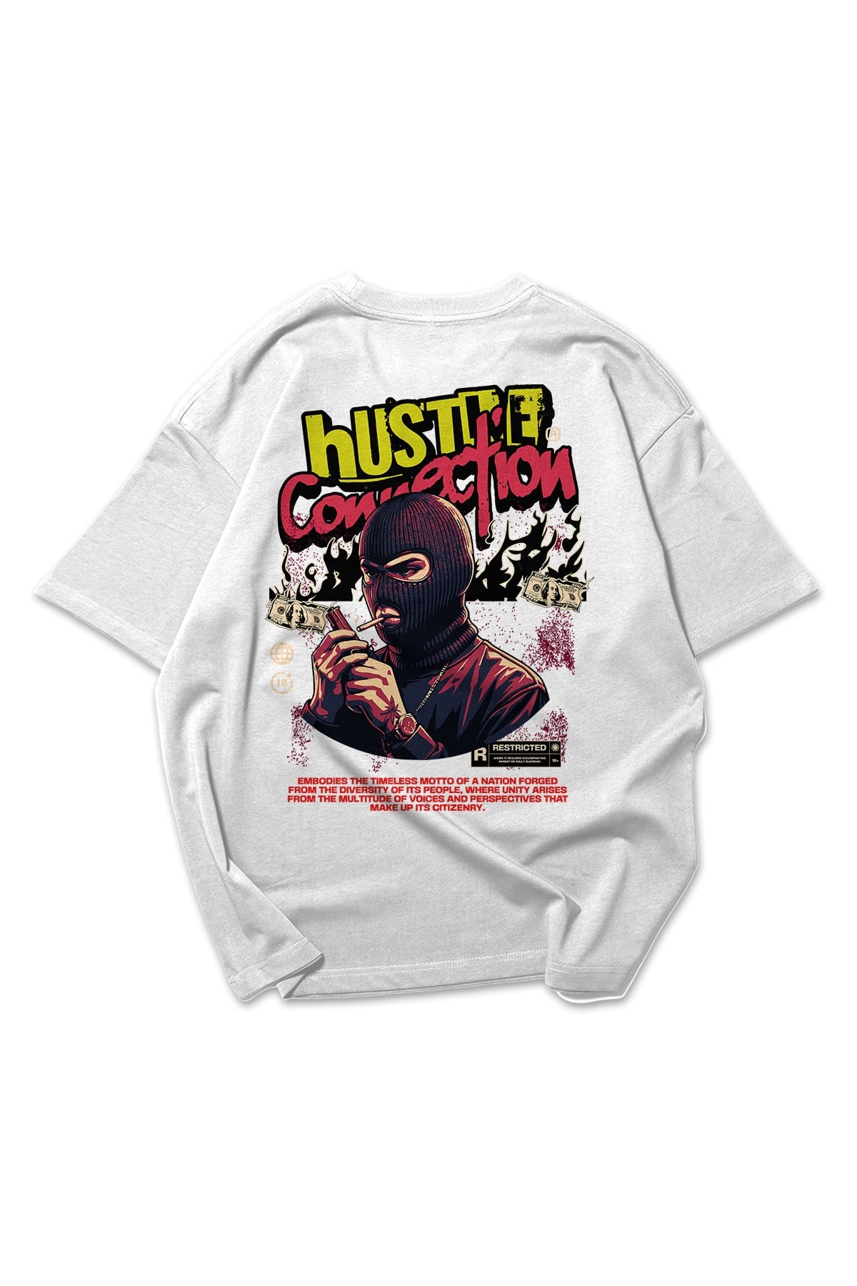 White Connection Oversize T-shirt