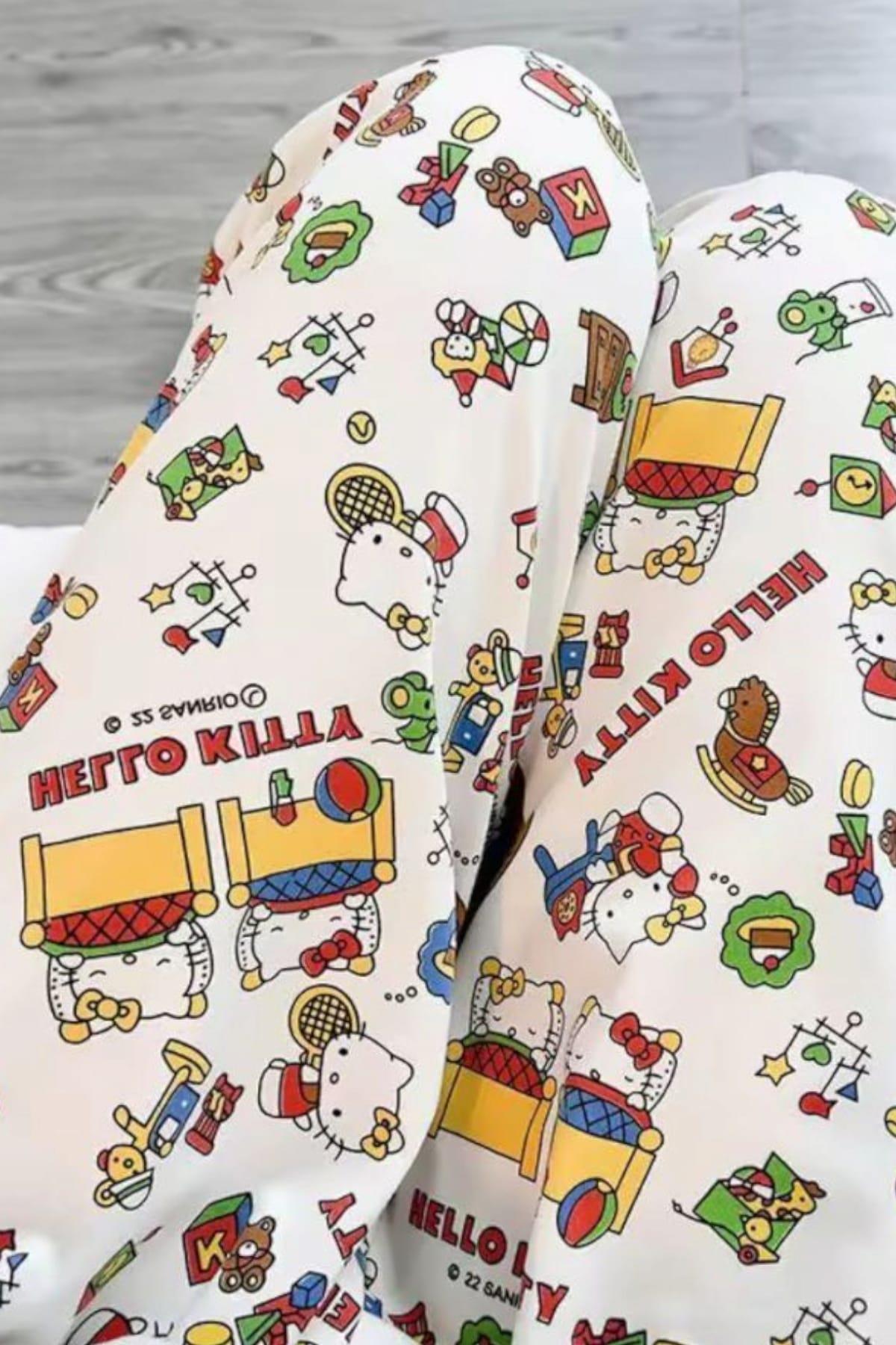 White  Kitty Pijama Altı