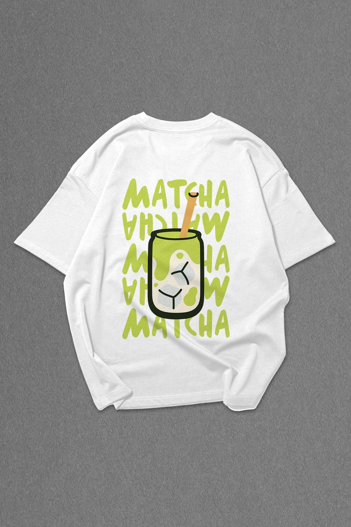 White Matcha Club Oversize T-shirt