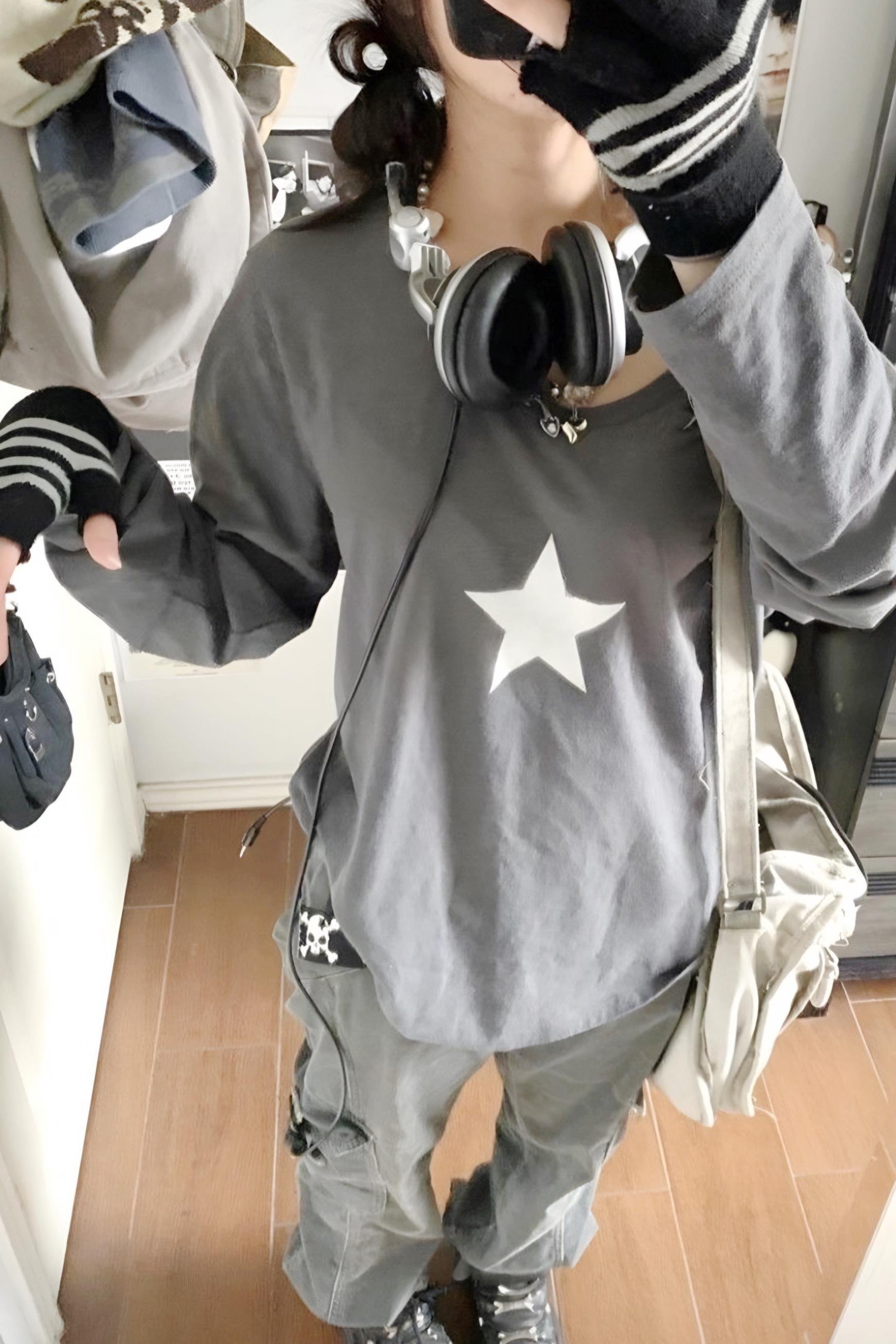 White Star Oversize Sweatshirt