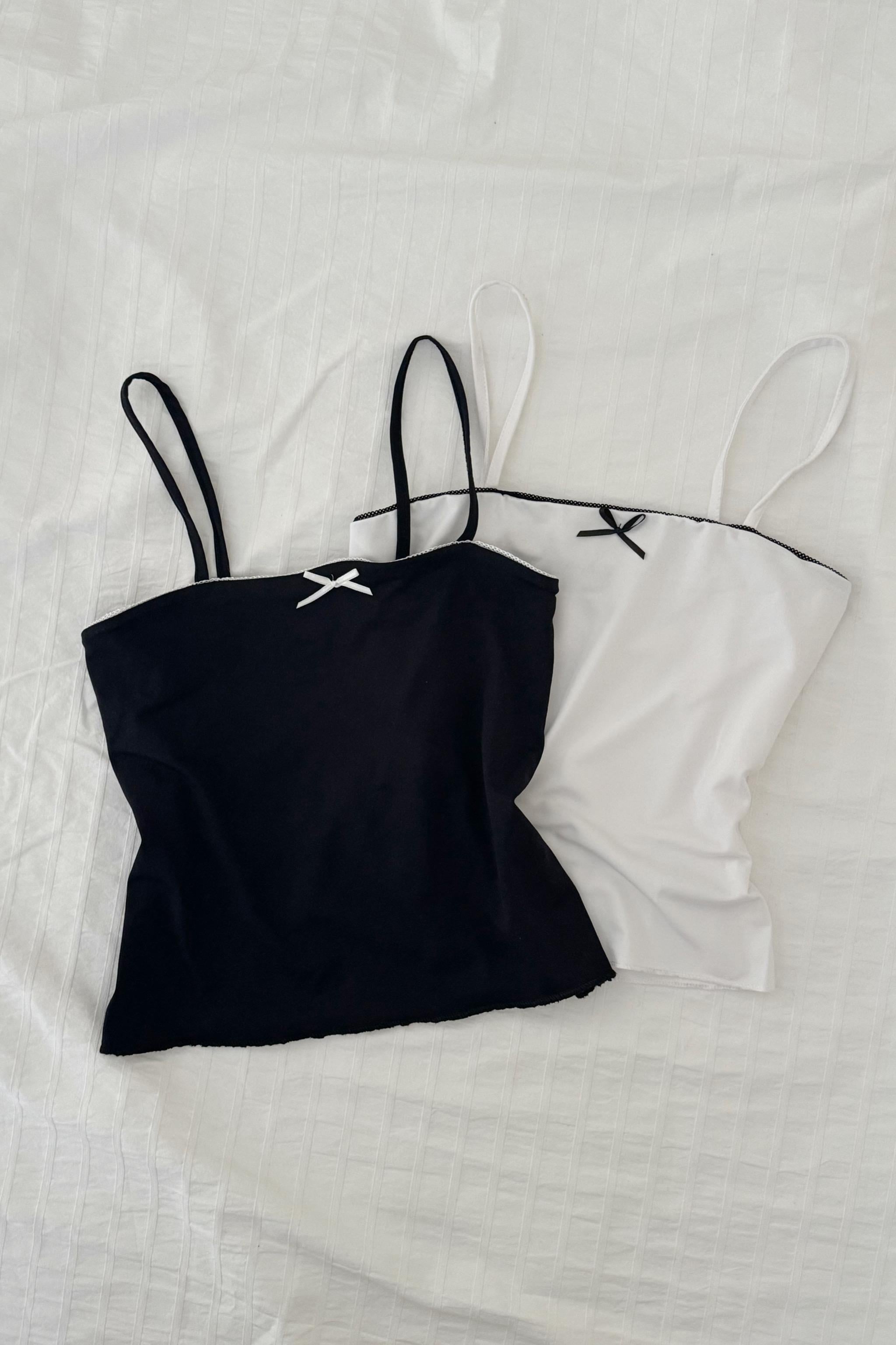 White Tiny Ribbon Bluz