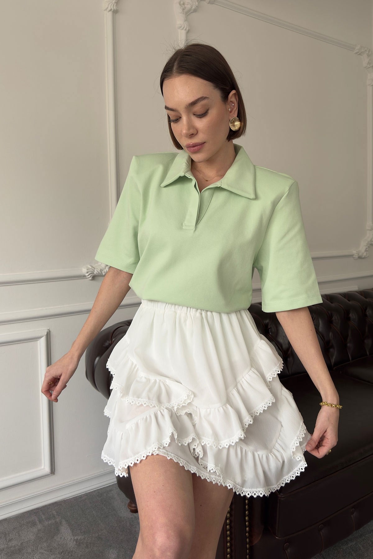 Polo Yaka Tshirt- MİNT