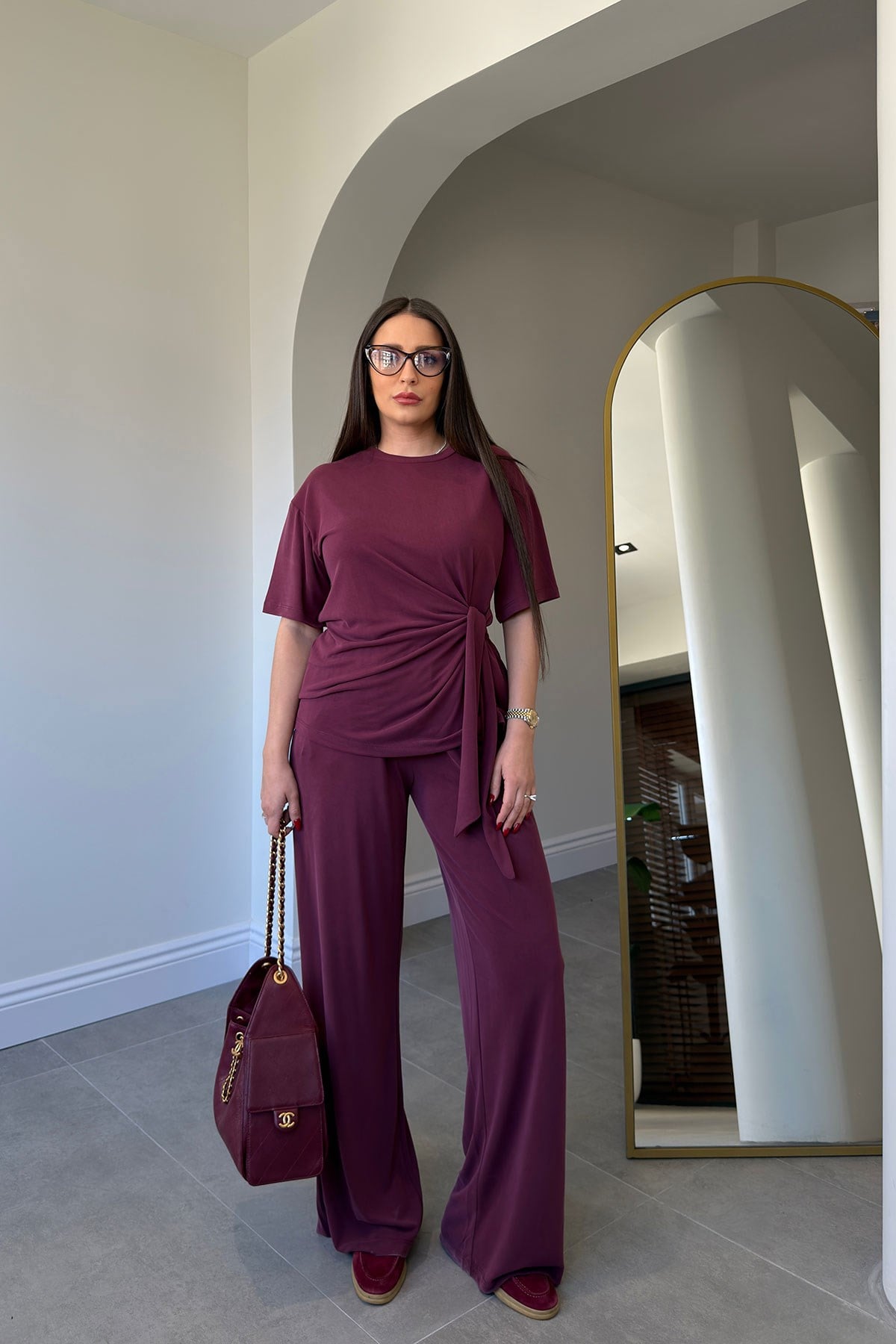 Yeni Sezon Bağlama Detaylı Premium Takım- BORDO