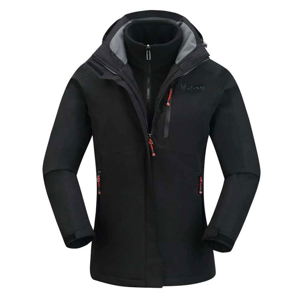 2As Sparkle Woman 3in1 Jacket Black Kadın Ceket