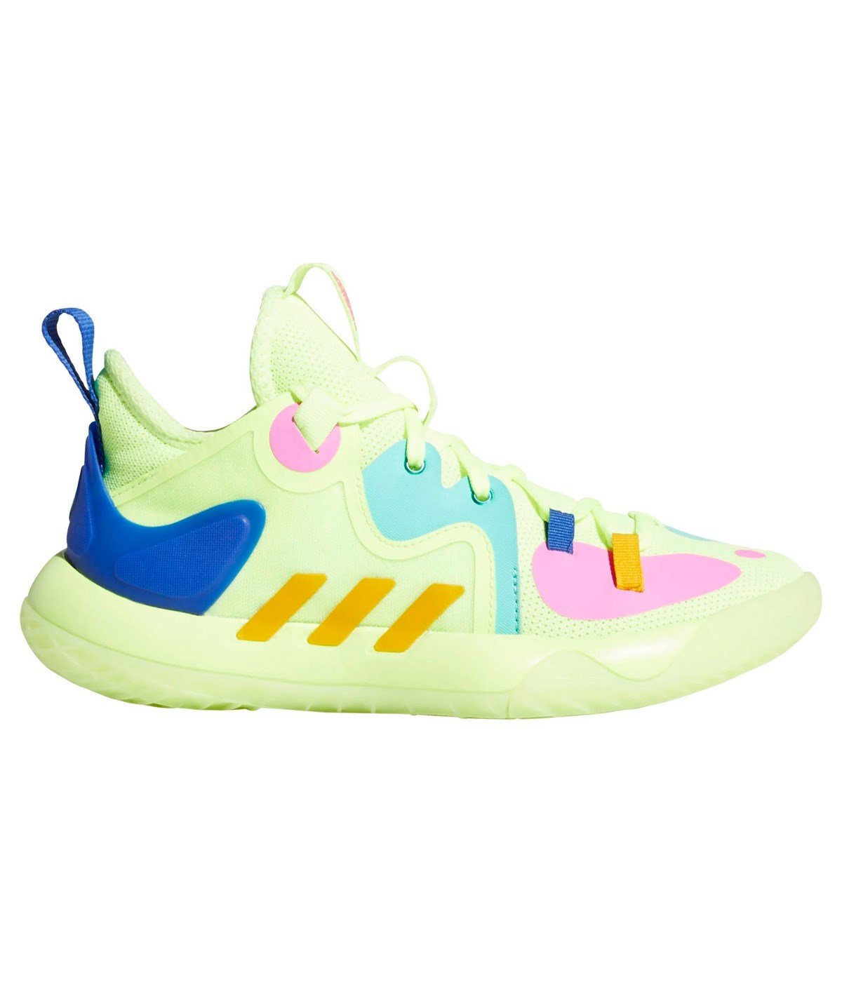 Adidas Harden Stepback 2 J Hıreye/Creyel/Royblu Çocuk Basketbol Ayakkabısı