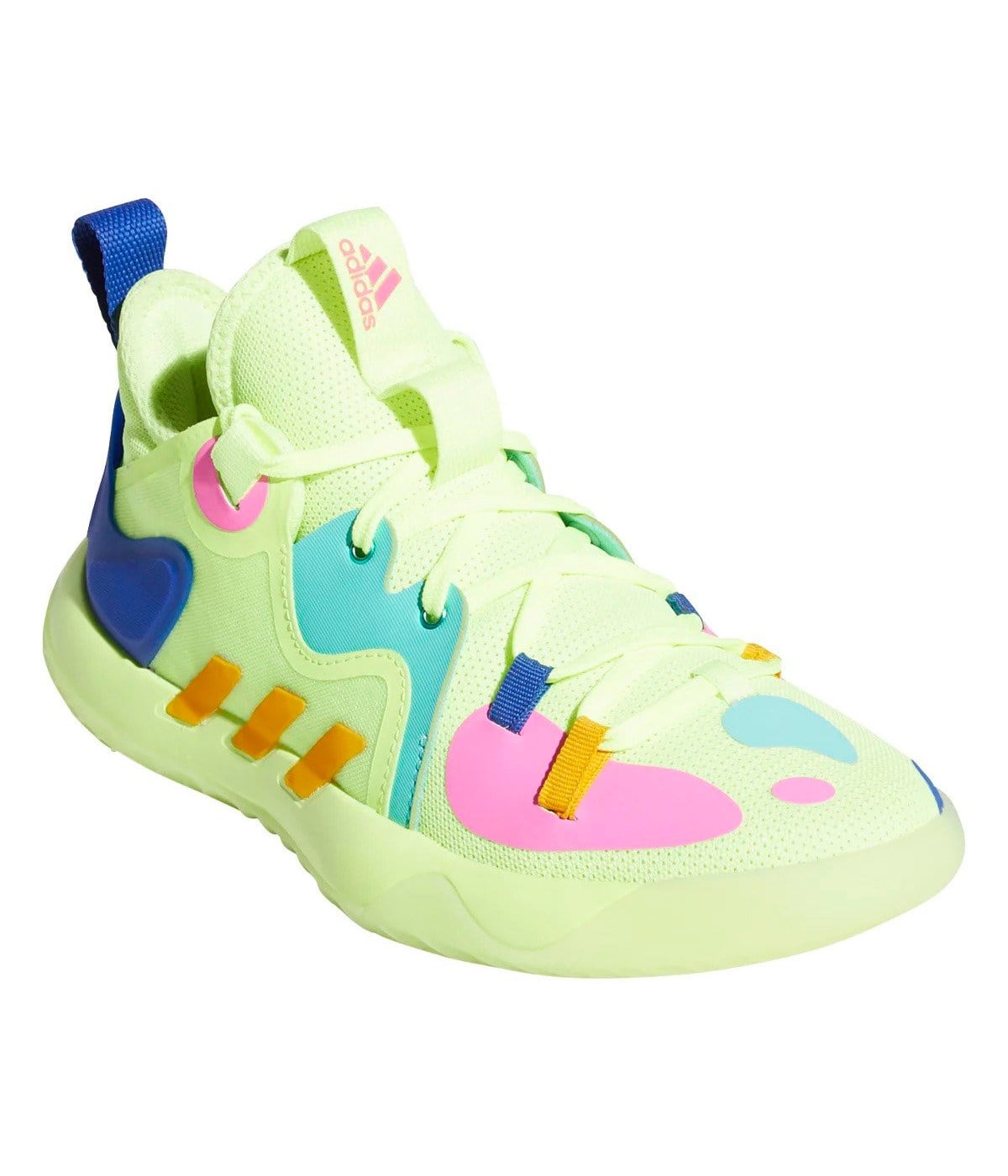 Adidas Harden Stepback 2 J Hıreye/Creyel/Royblu Çocuk Basketbol Ayakkabısı