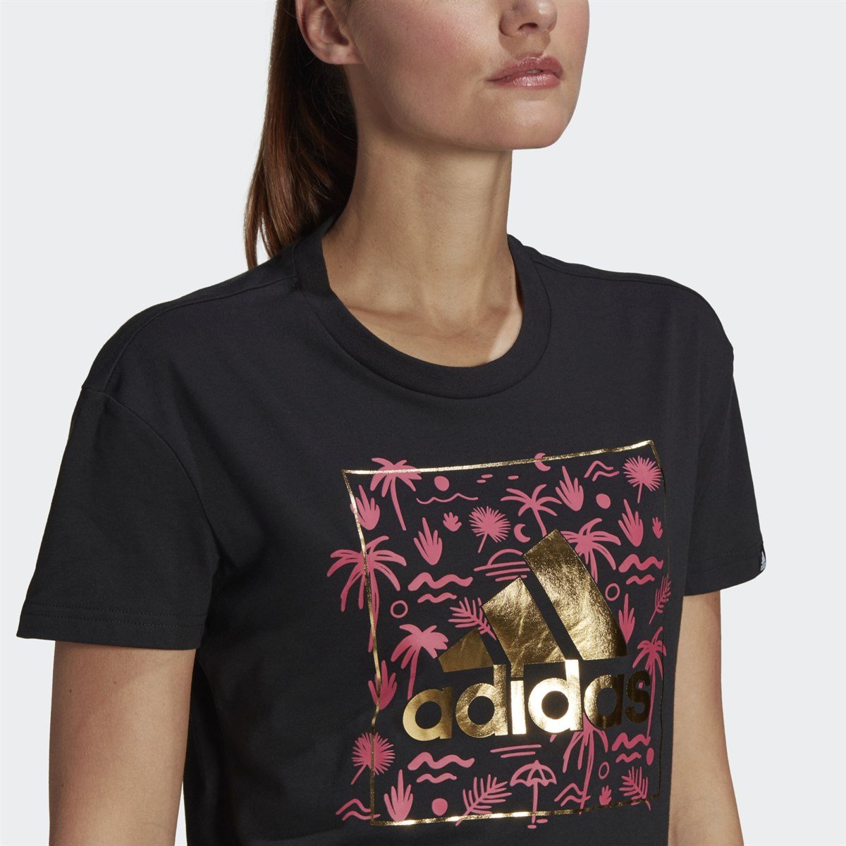 Adidas W Foıl Bos G T Kadın Tişört