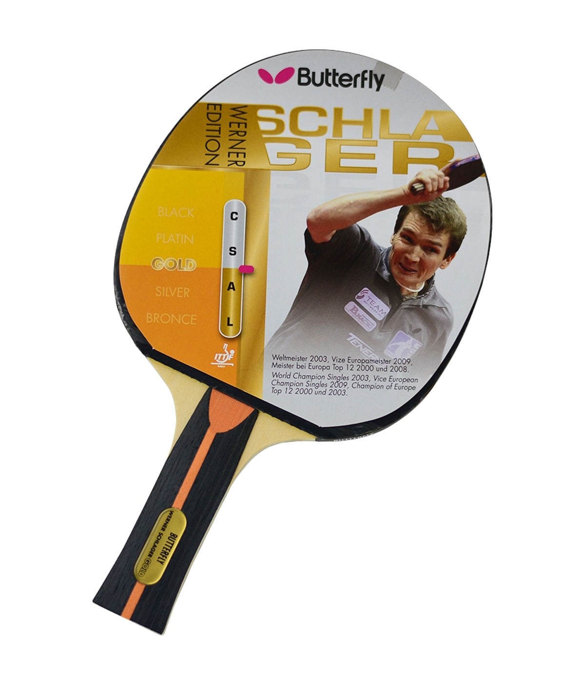 Butterfly Werner Schlager Gold P.P.Masa Tenisi Raketi