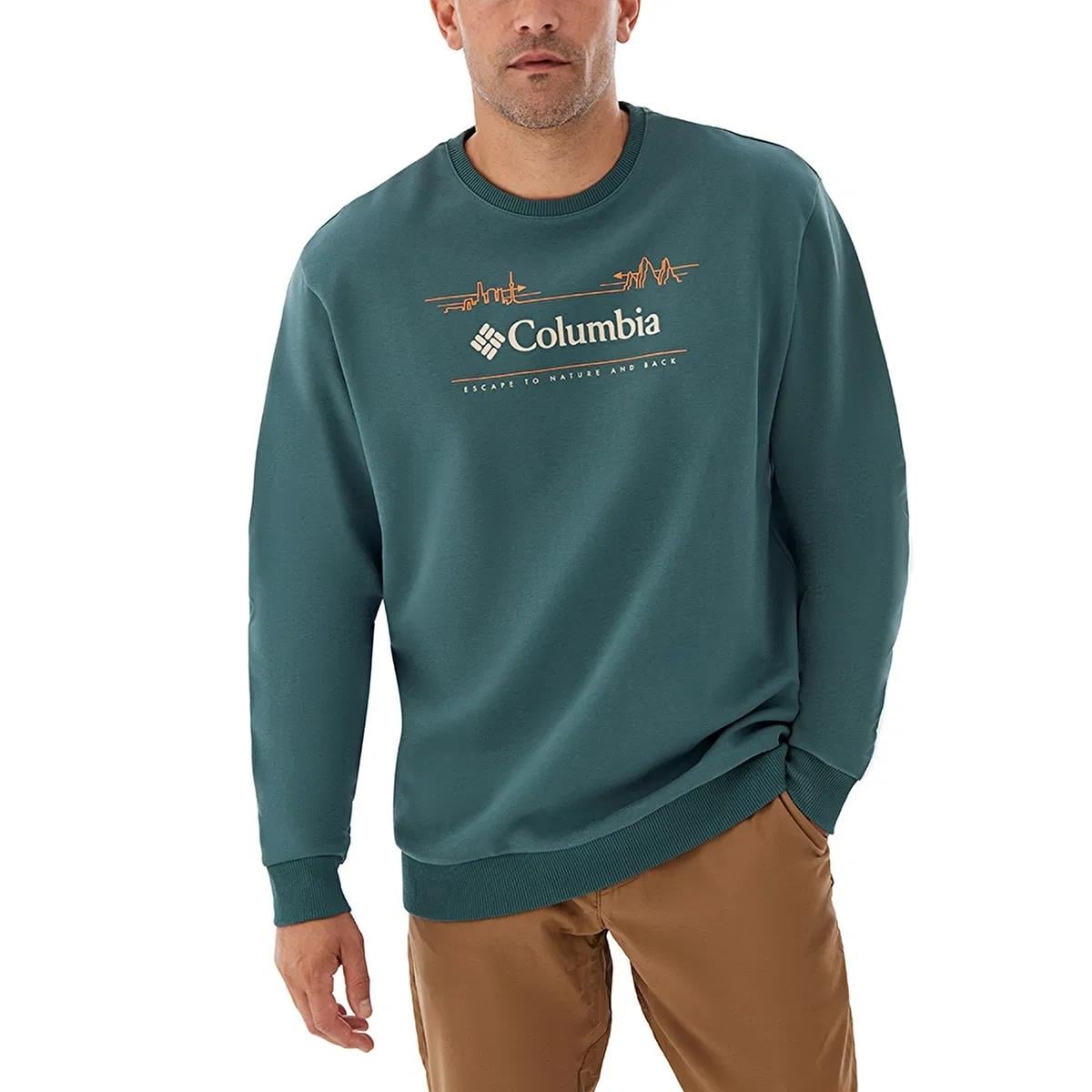 Columbia Csc M Nature And Back Crew Sweatshirt Erkek Sweat CS0329