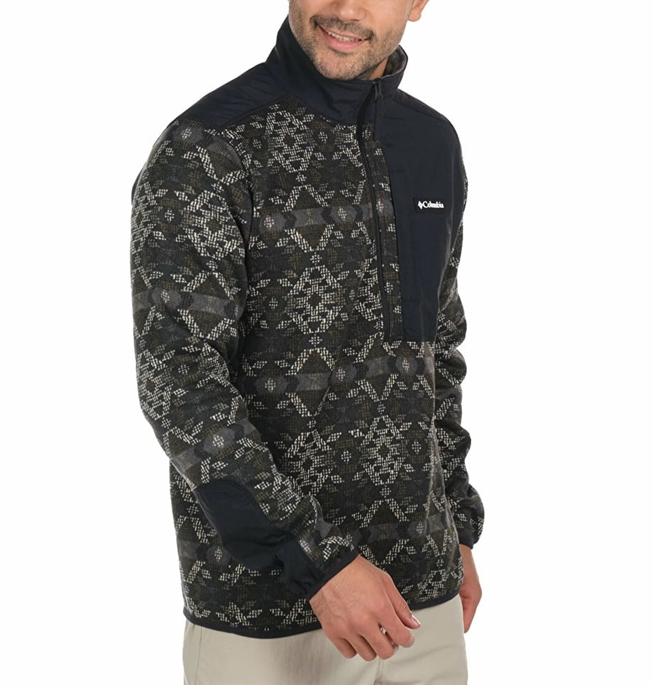 Columbia Sweater Weather™ Printed Half Zip Erkek Sweat