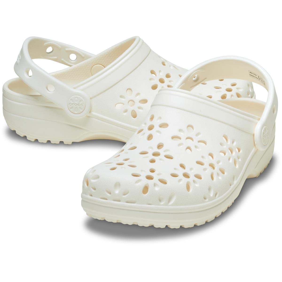 Crocs Classic Floral Cut Out Clog Unisex Terlik 210927