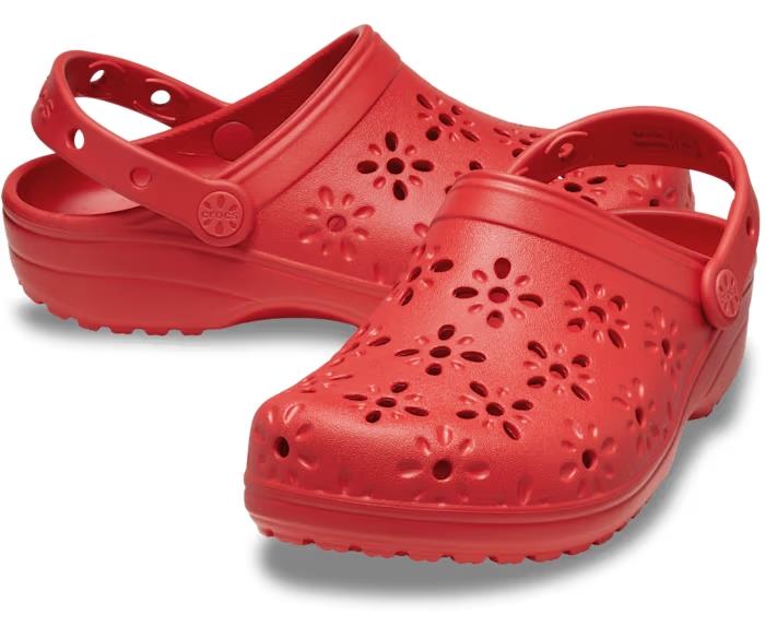 Crocs Classic Floral Cut Out Clog Unisex Terlik 210927
