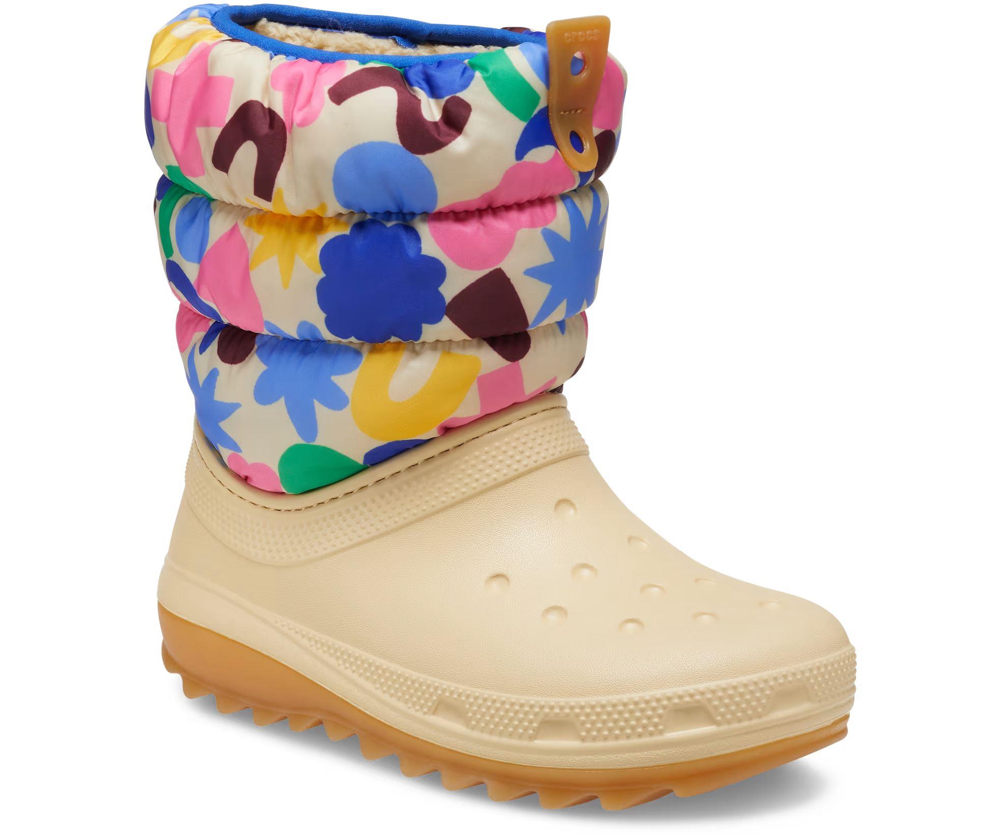 Crocs Classic NeoPuff GeoShapesBootK Çocuk Bot 210410