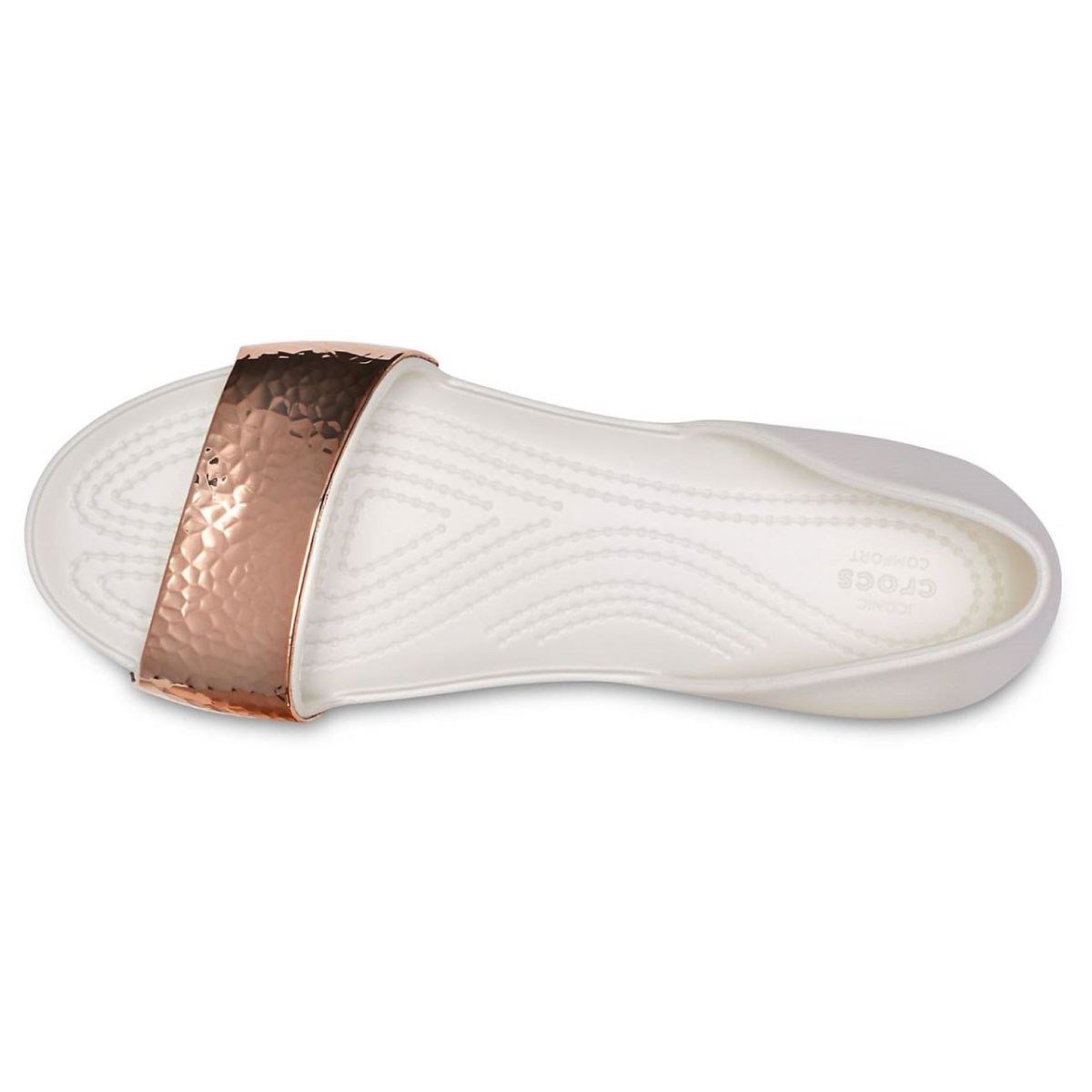 Crocs Lina Dorsay Hammered Met Flt W Kadın Terlik