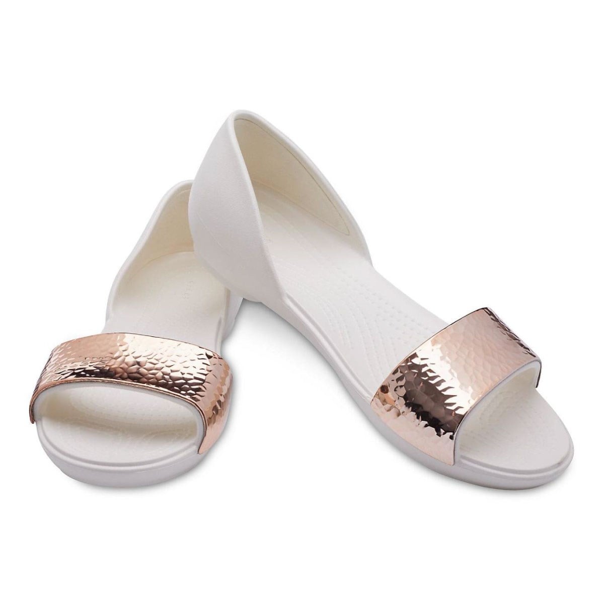 Crocs Lina Dorsay Hammered Met Flt W Kadın Terlik