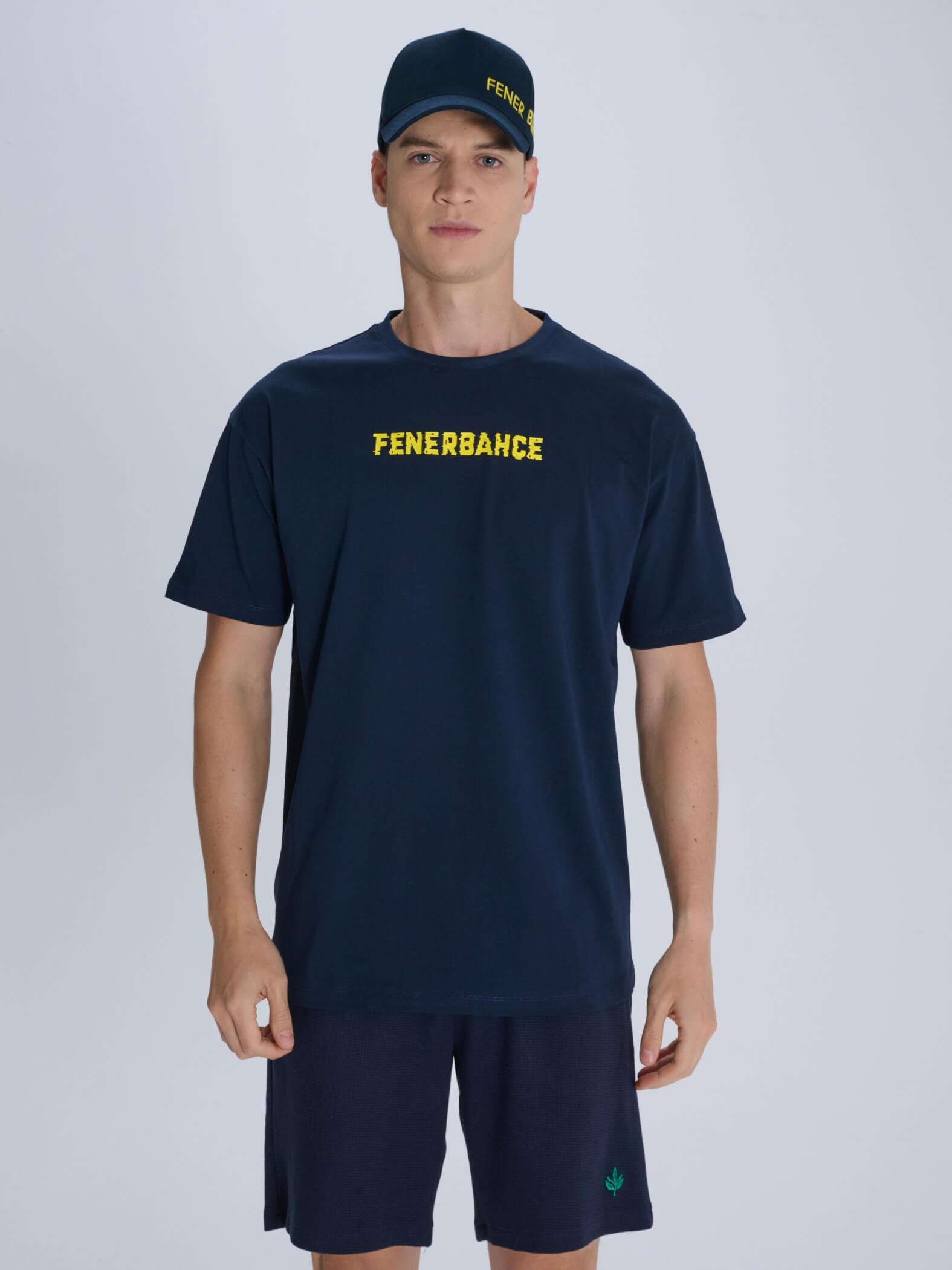 Fenerbahçe Sarı Lacivert Erkek Şal TK010EFY40