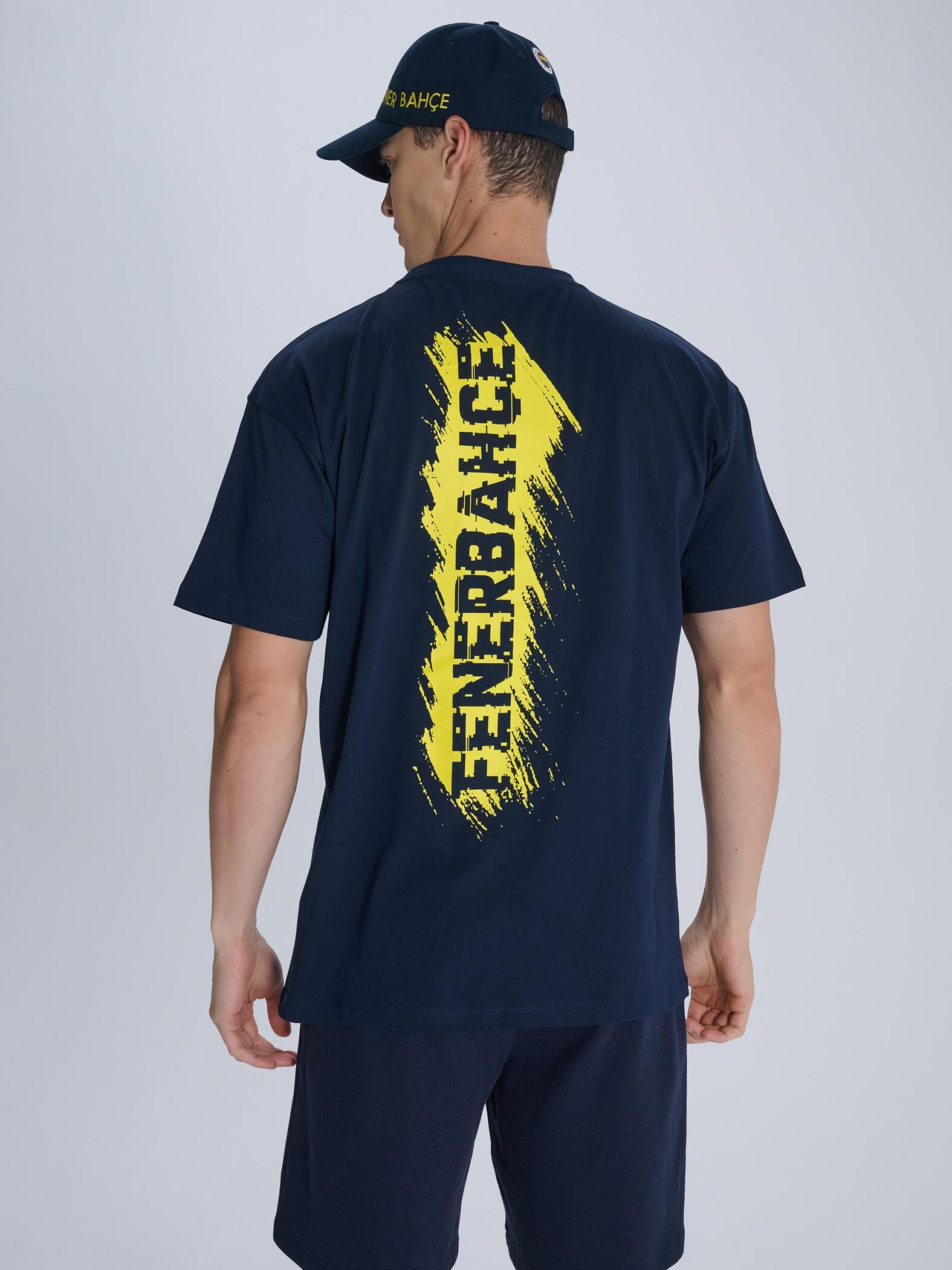 Fenerbahçe Sarı Lacivert Erkek Şal TK010EFY40