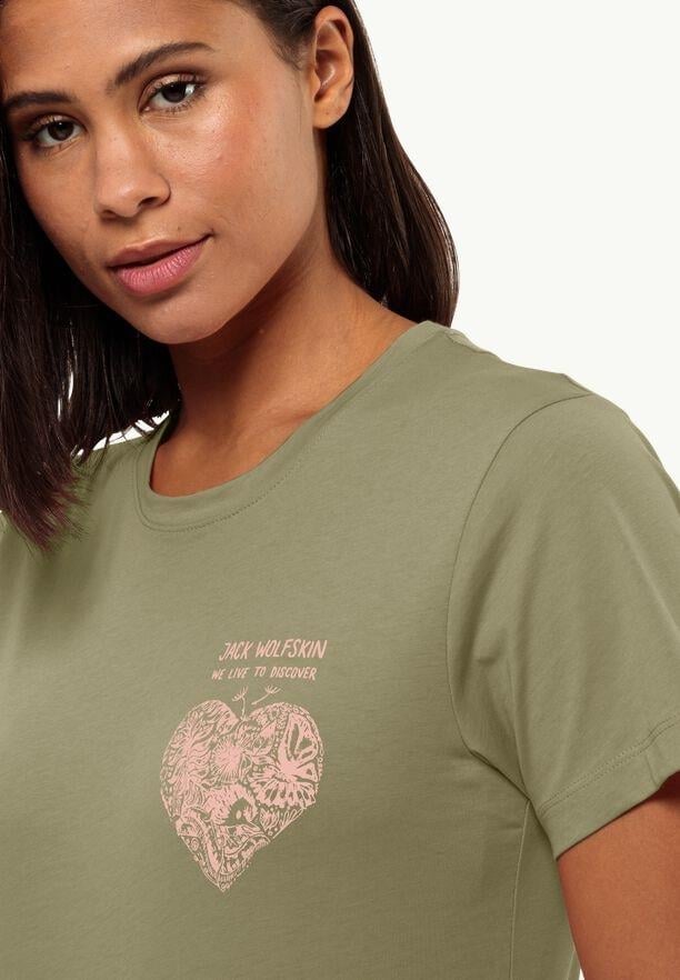 Jack Wolfskin Discover Heart T W Kadın Tişört 1809701