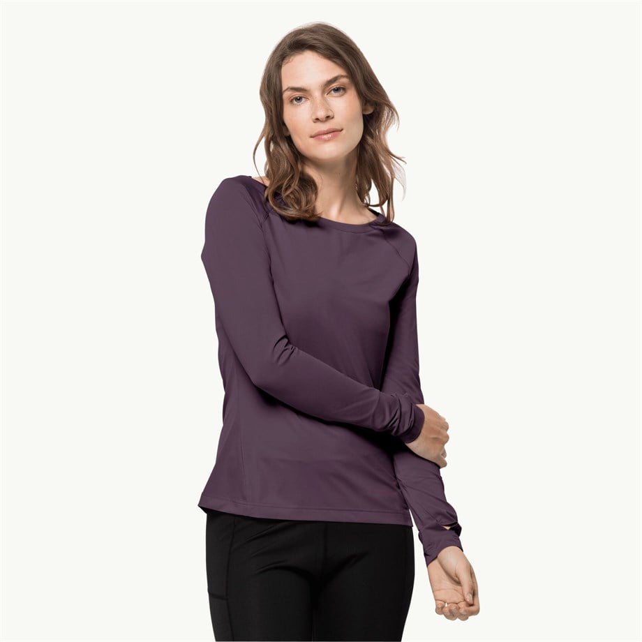 Jack Wolfskin Tasman L/S W Kadın Tişört